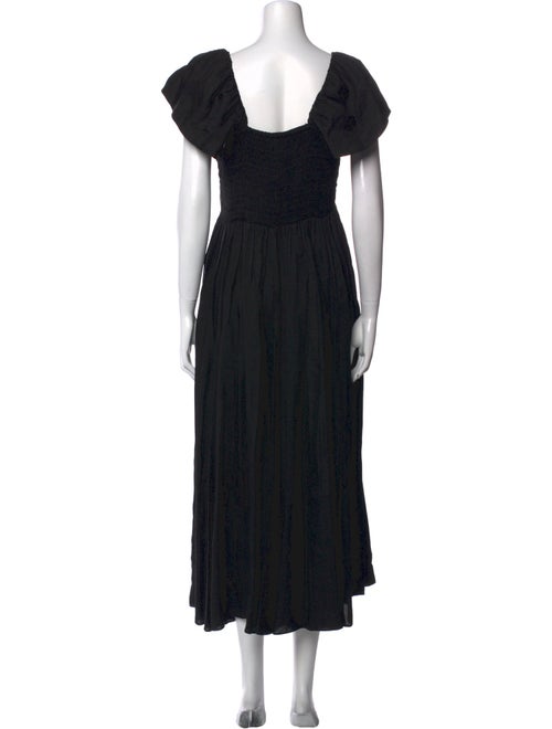 La Ligne Square Neckline Midi Length Dress