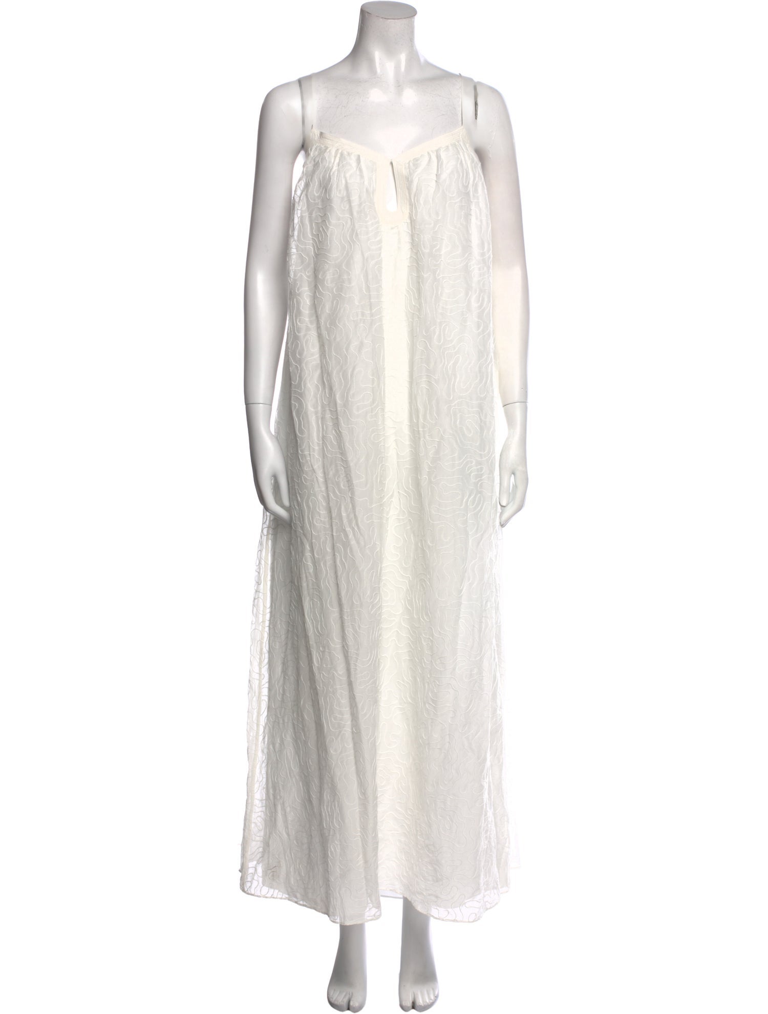 La Ligne Square Neckline Knee-Length Dress