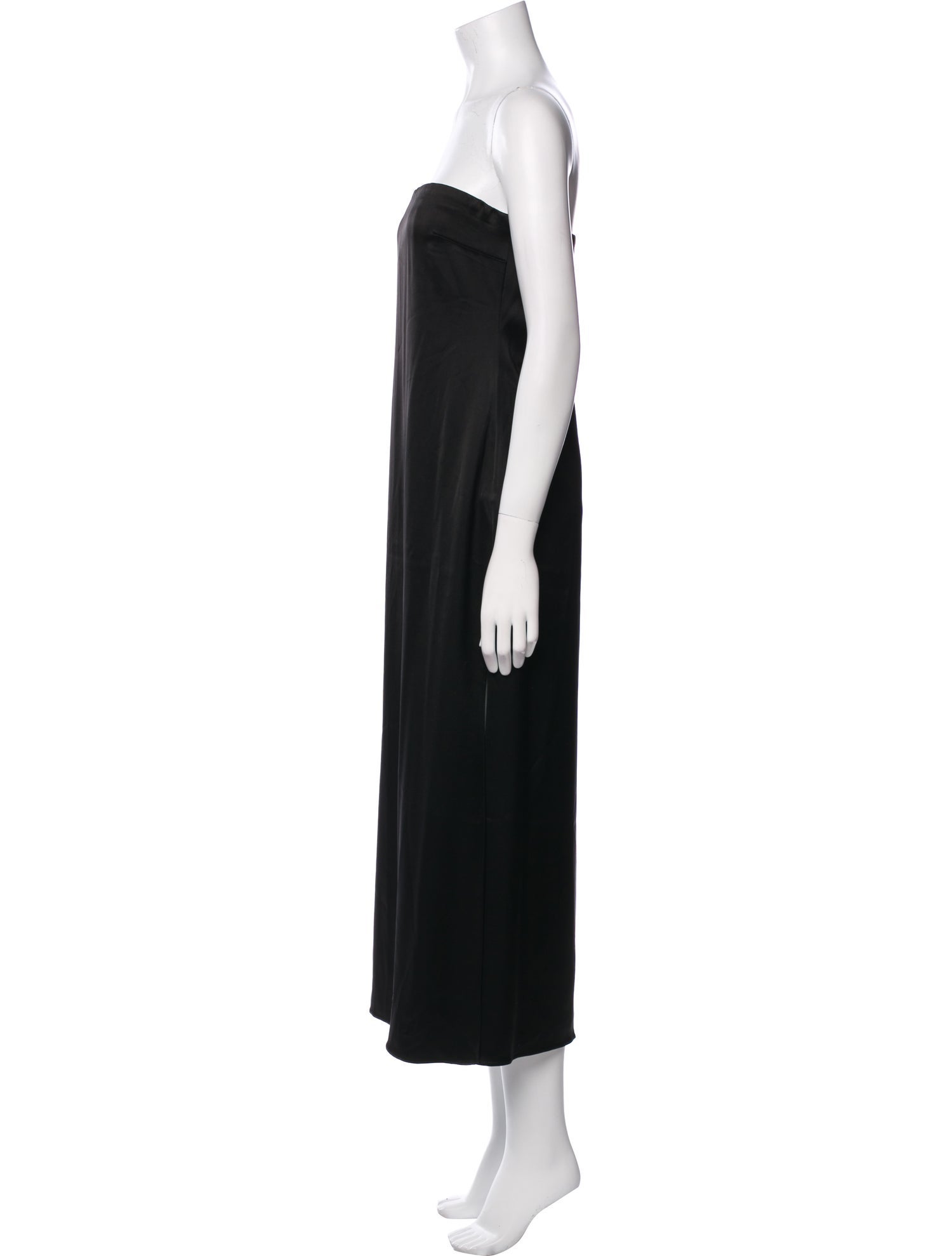 La Ligne Strapless Midi Length Dress