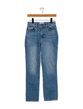 La Ligne High-Rise Straight Leg Jeans