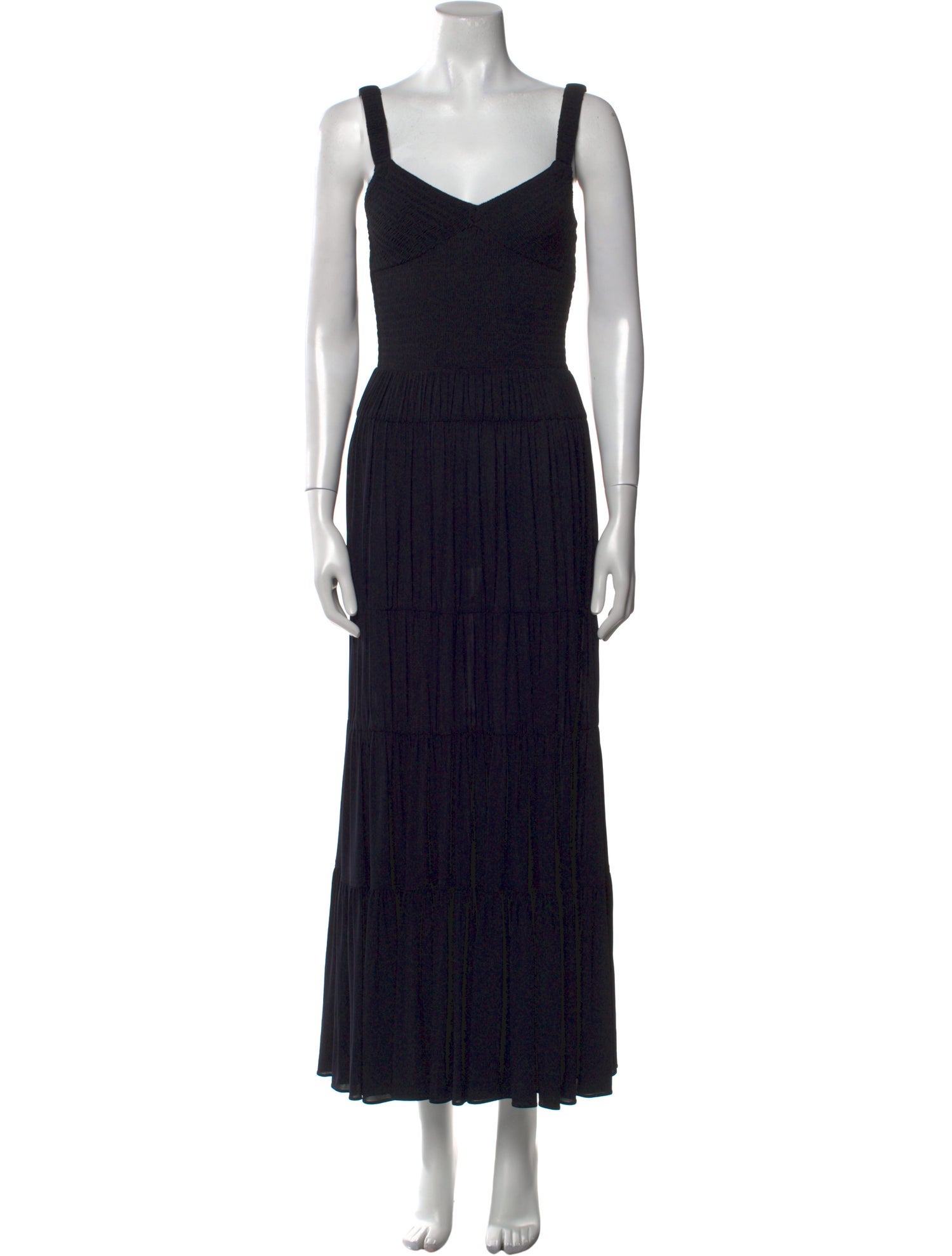 La Ligne V-Neck Long Dress