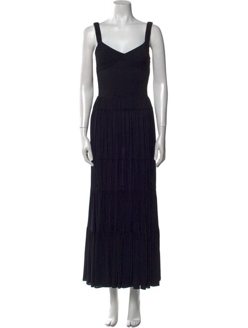 La Ligne V-Neck Long Dress