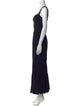 La Ligne V-Neck Long Dress