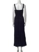 La Ligne V-Neck Long Dress