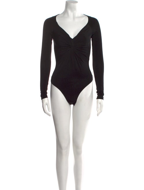La Ligne V-Neck Long Sleeve Bodysuit