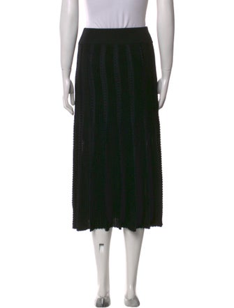 La Ligne Merino Wool Midi Length Skirt