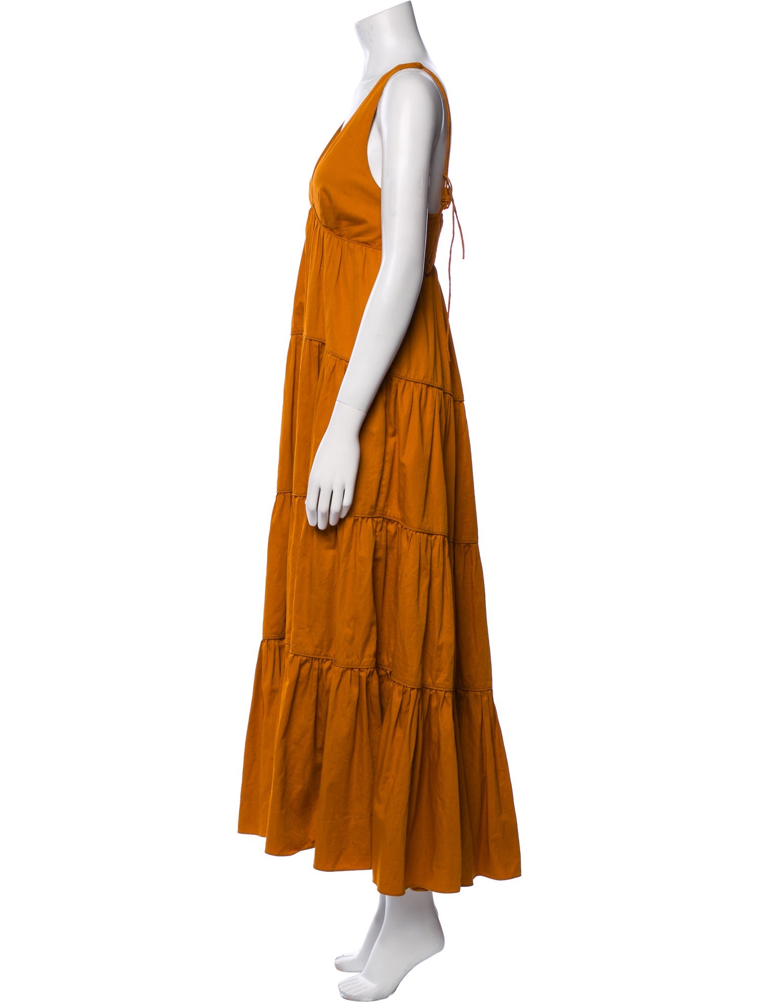 La Ligne V-Neck Long Dress