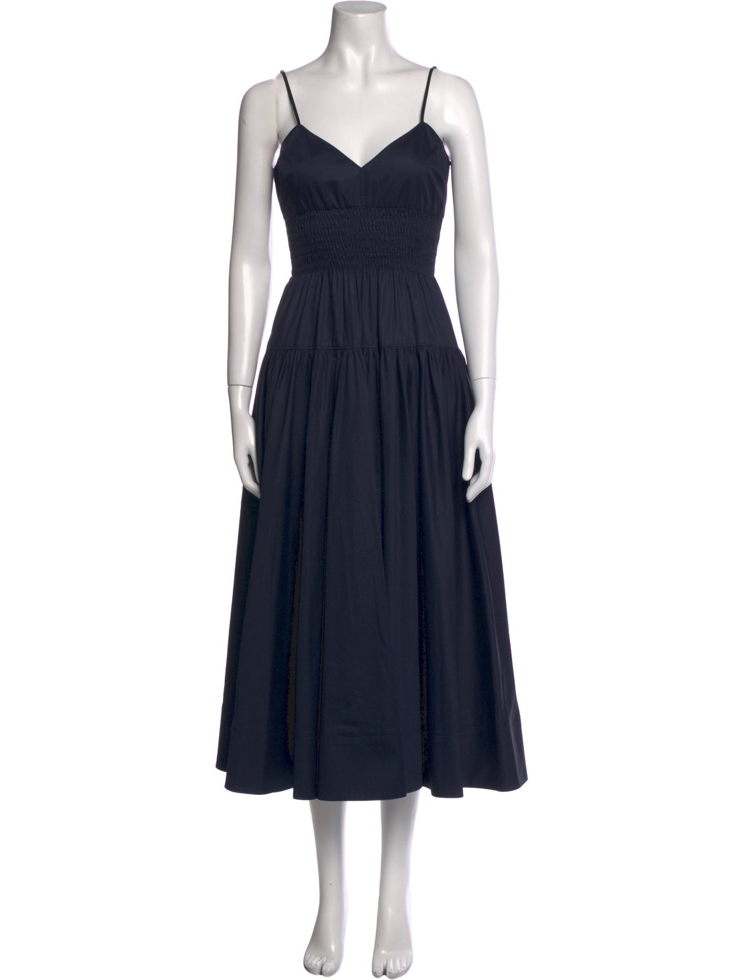 La Ligne V-Neck Midi Length Dress