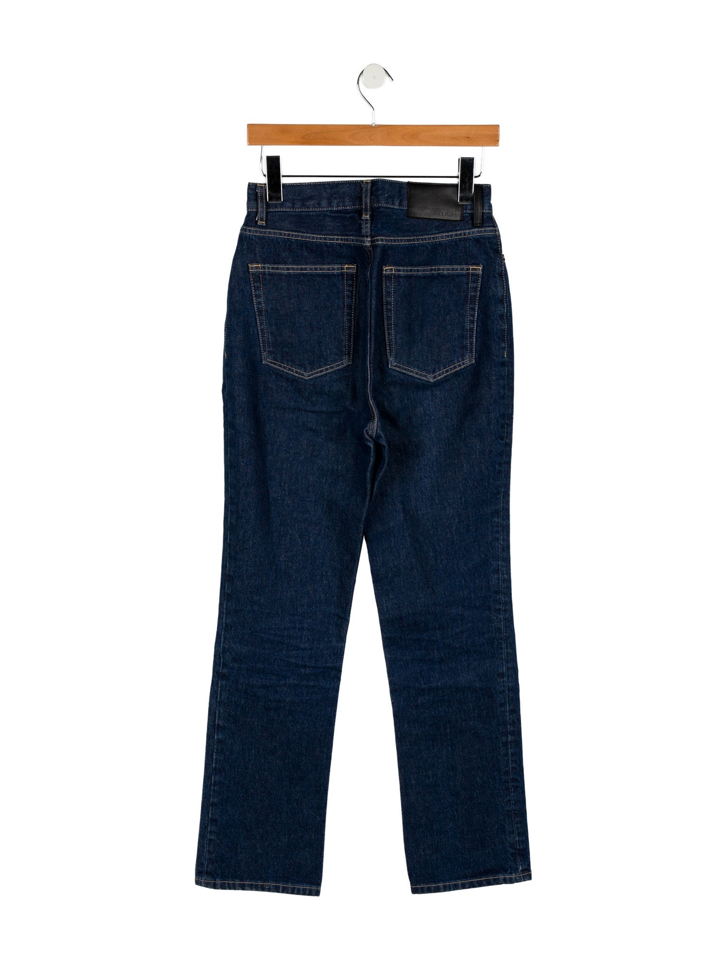 La Ligne High-Rise Straight Leg Jeans