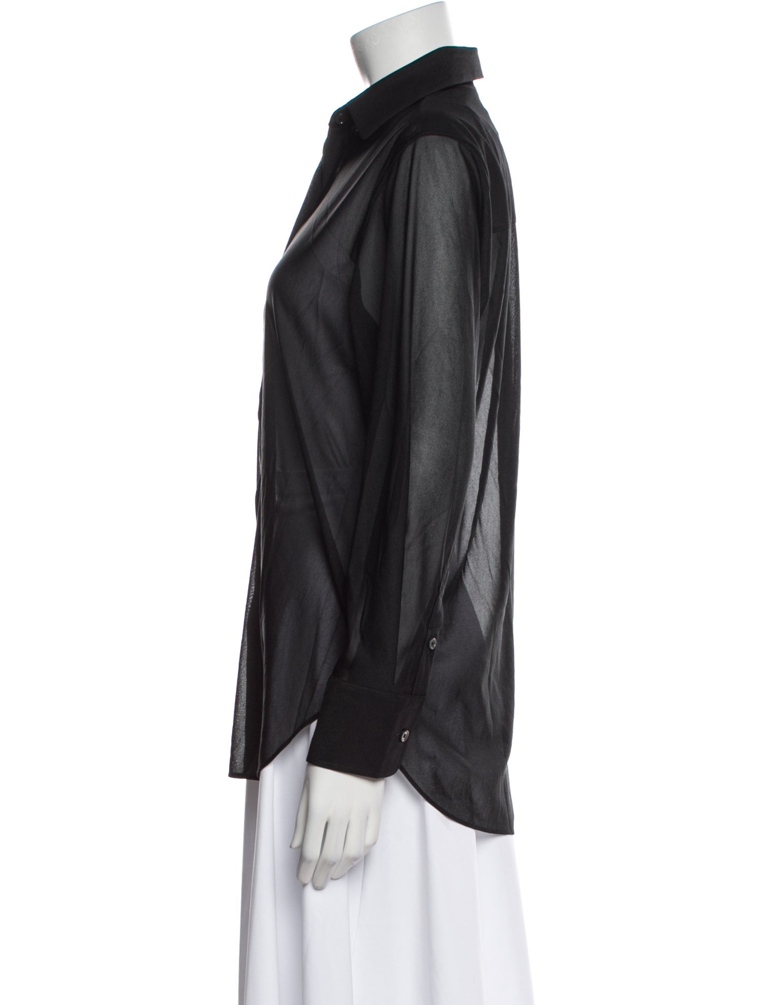 La Ligne Long Sleeve Button-Up Top