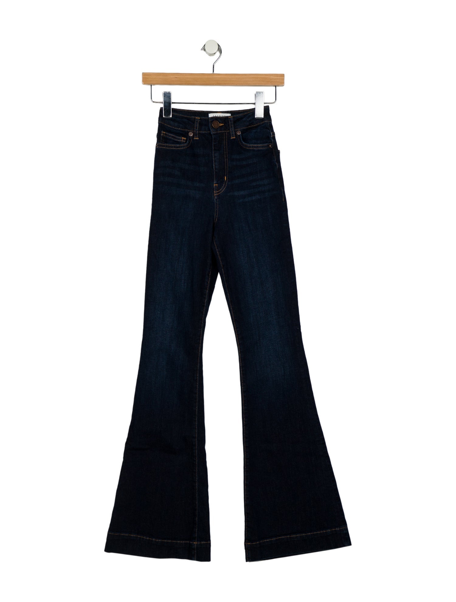 La Ligne Mid-Rise Wide Leg Jeans