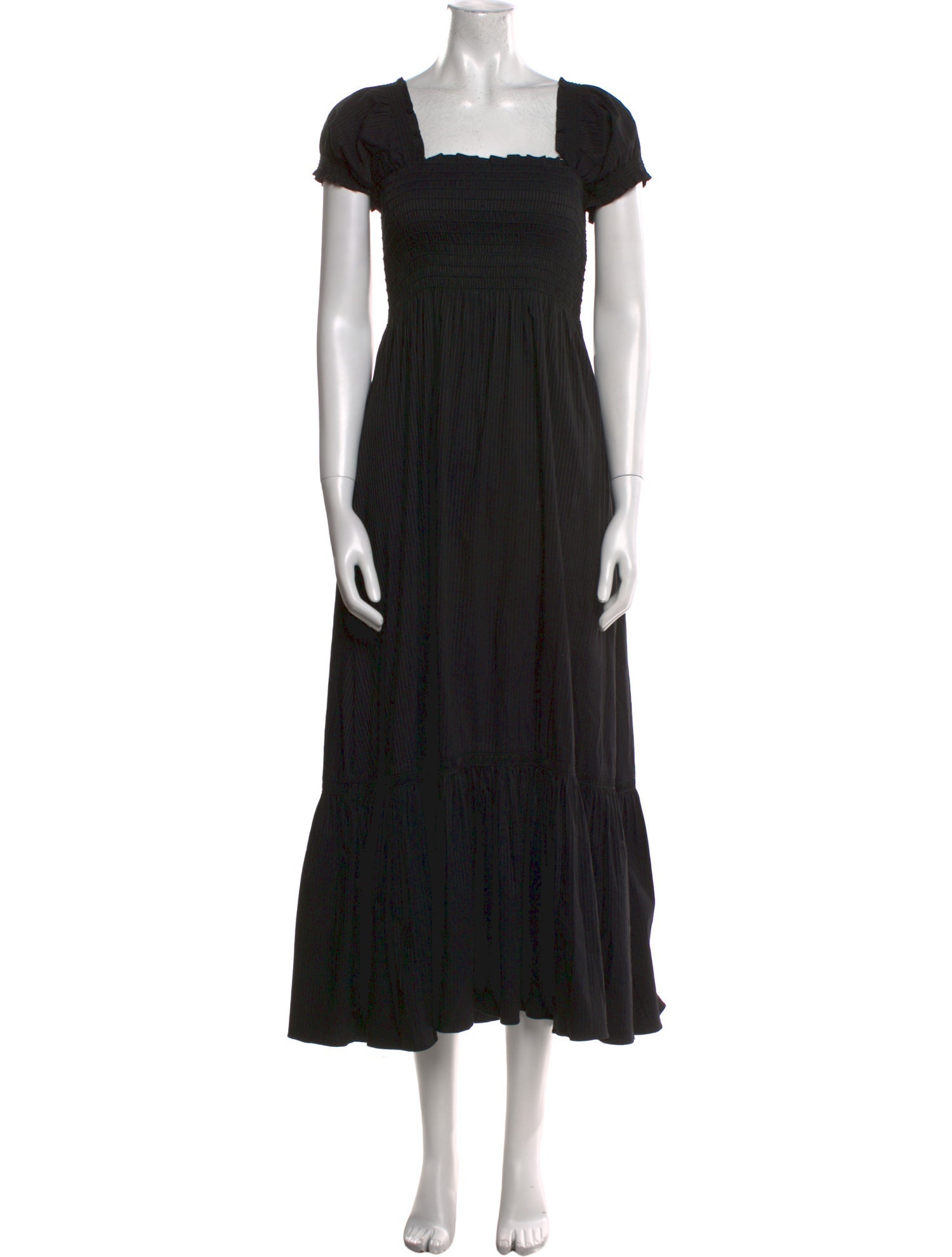 La Ligne Square Neckline Long Dress