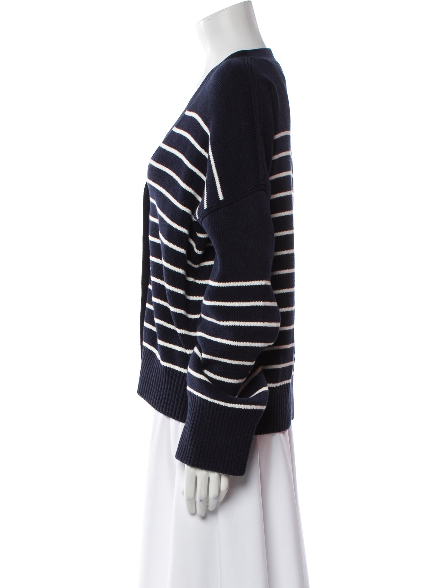 La Ligne Striped V-Neck Sweater