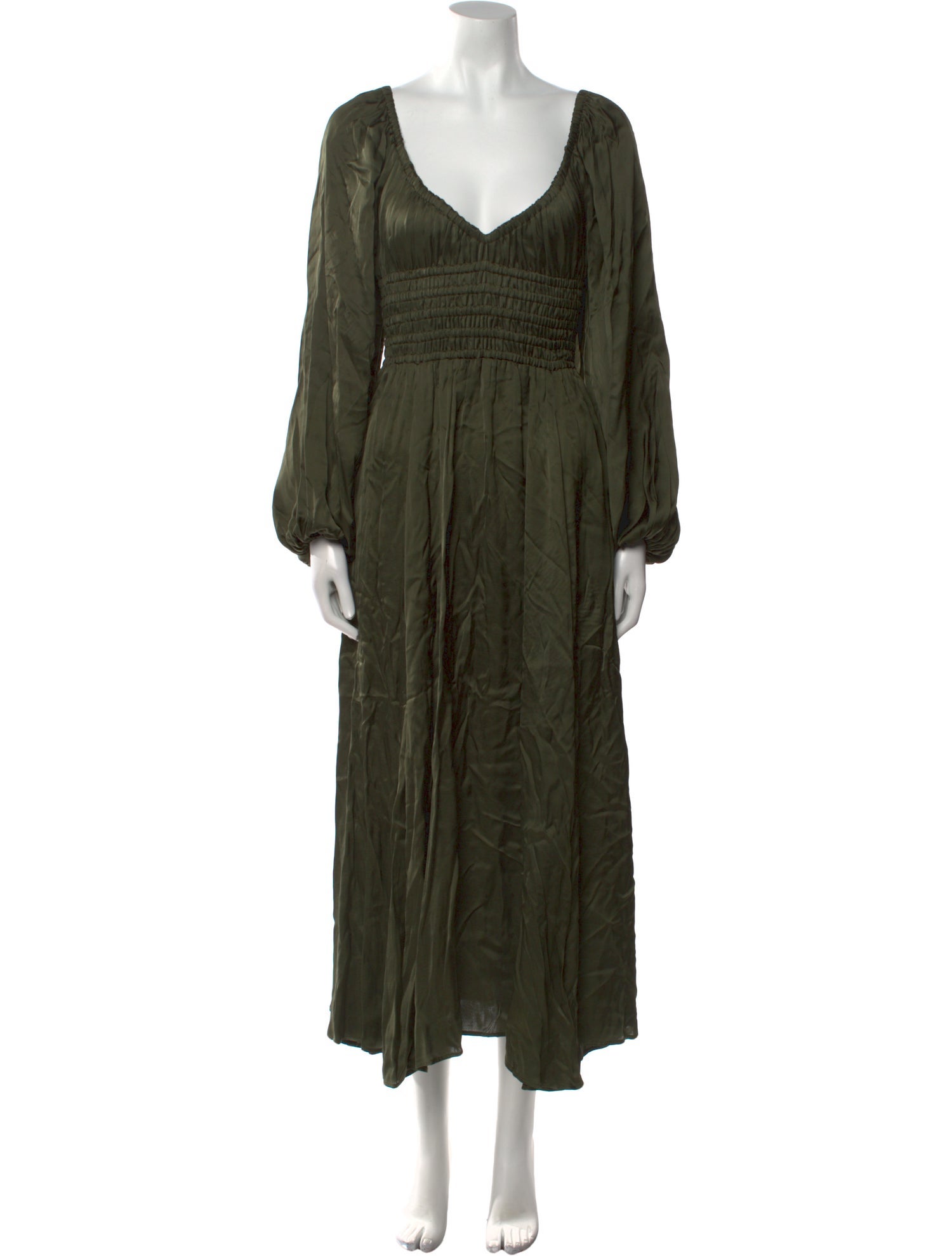 La Ligne V-Neck Long Dress