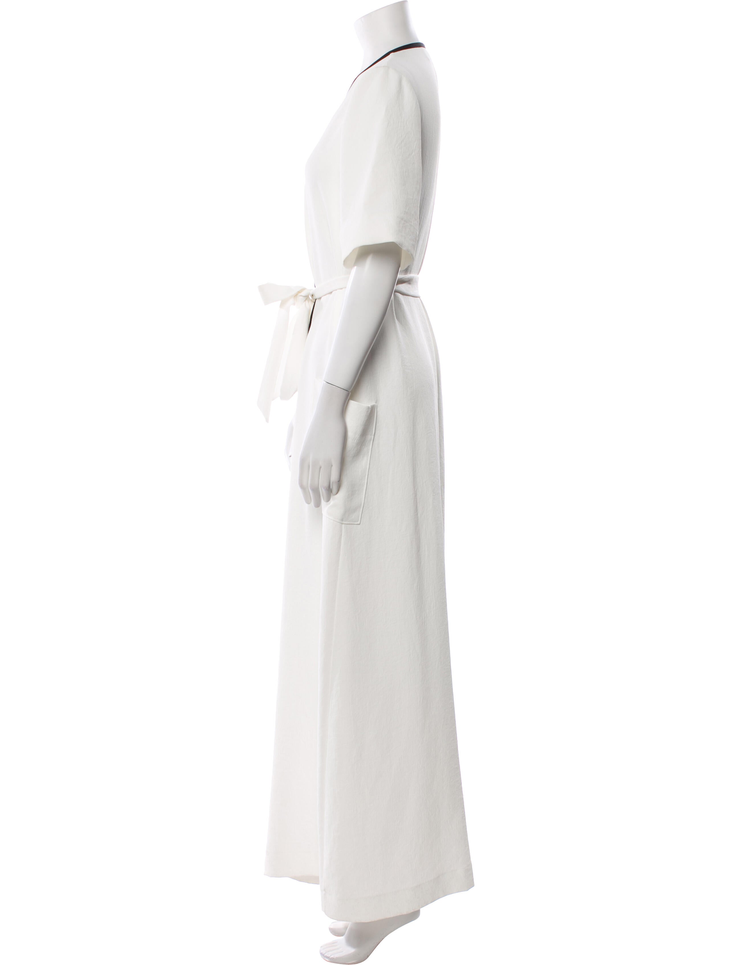 La Ligne V-Neck Long Dress