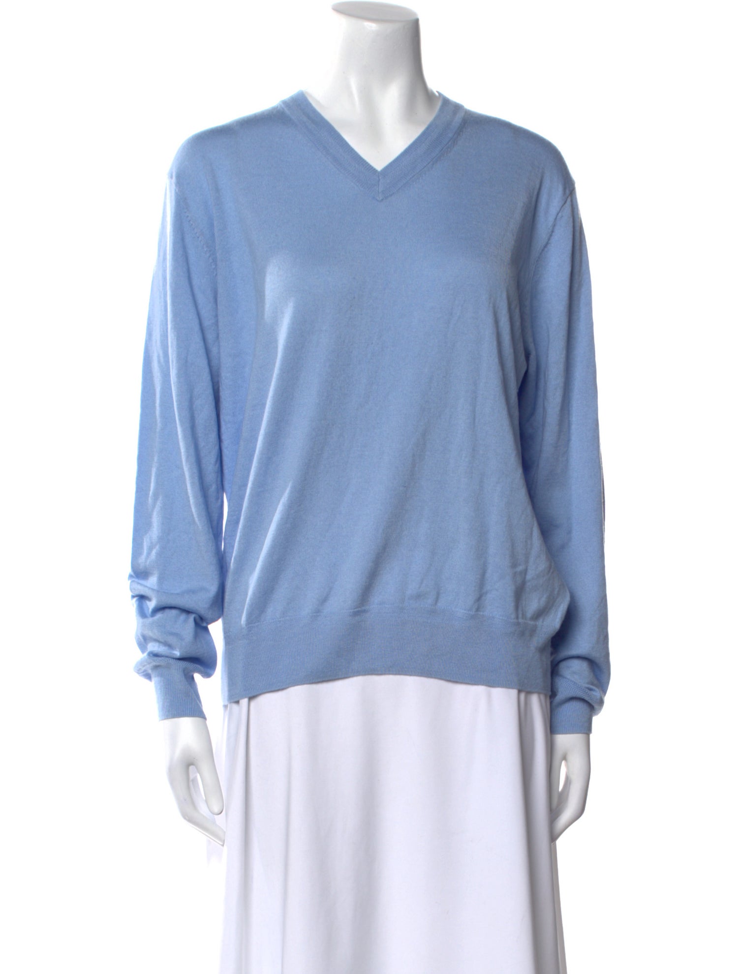 La Ligne Silk V-Neck Sweater