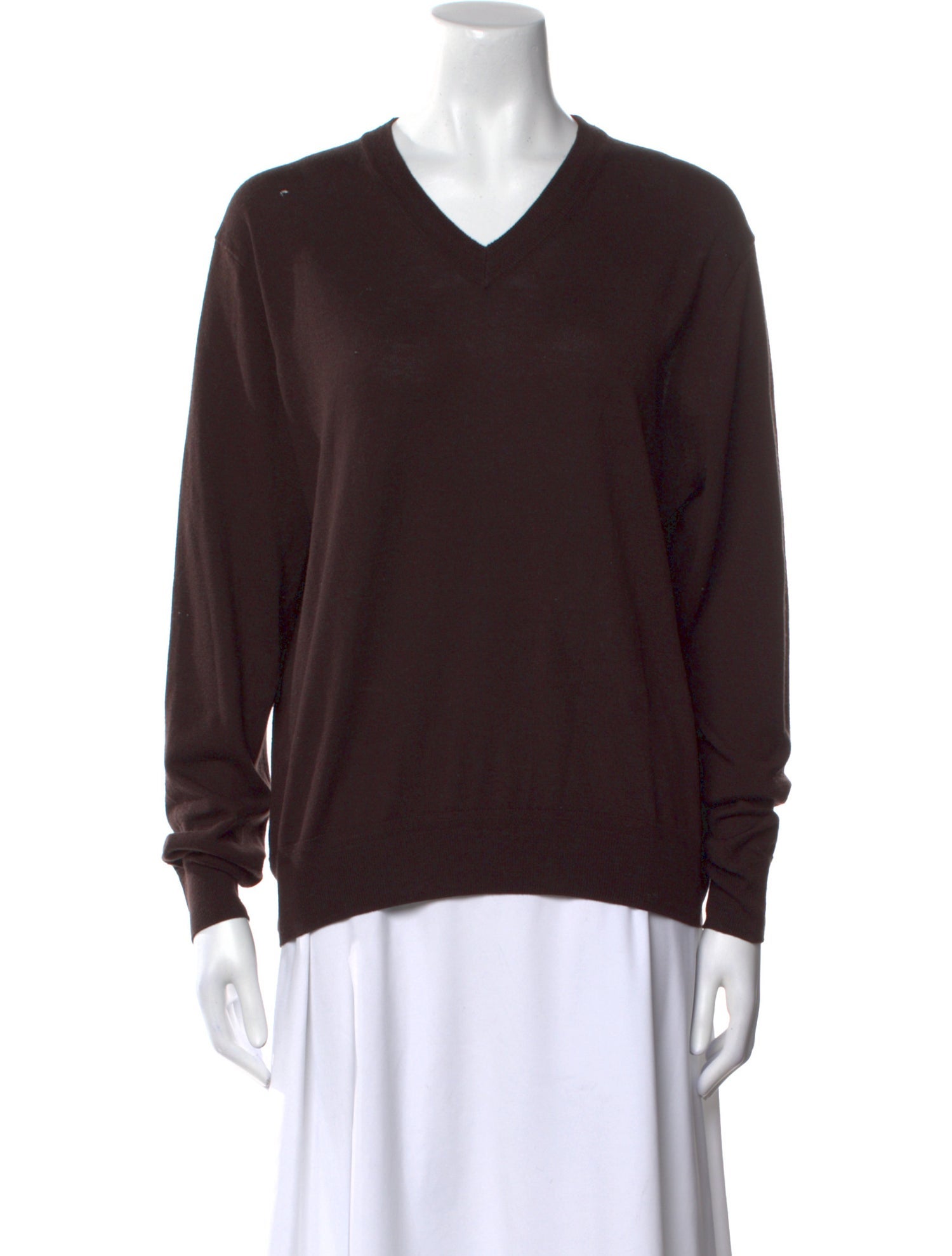La Ligne Silk V-Neck Sweater