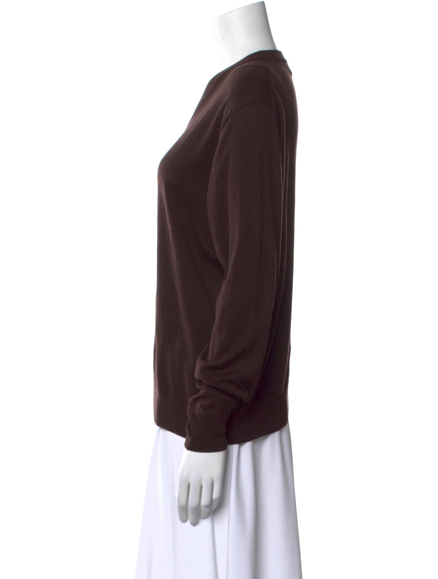La Ligne Silk V-Neck Sweater