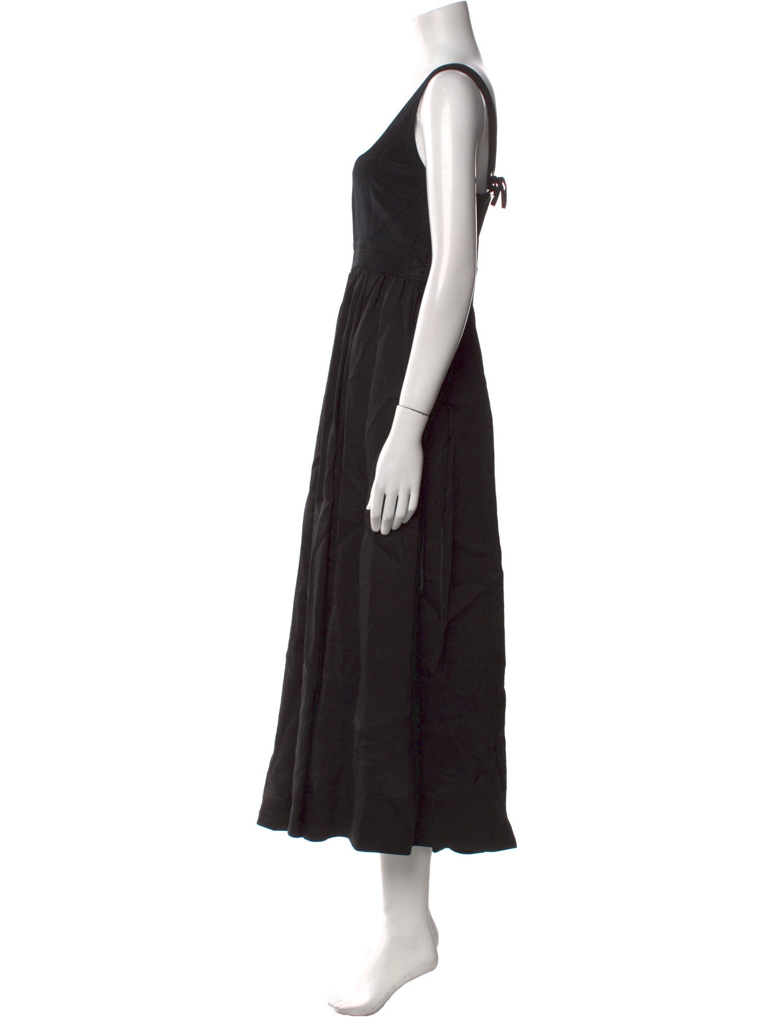 La Ligne Square Neckline Long Dress
