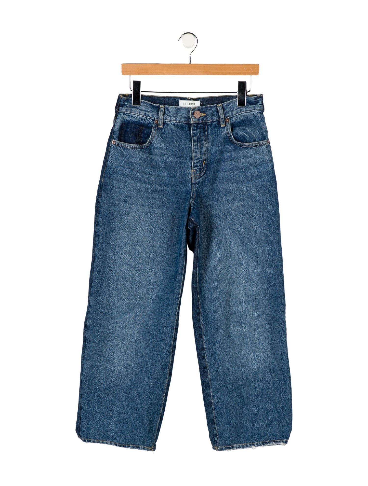 La Ligne High-Rise Straight Leg Jeans