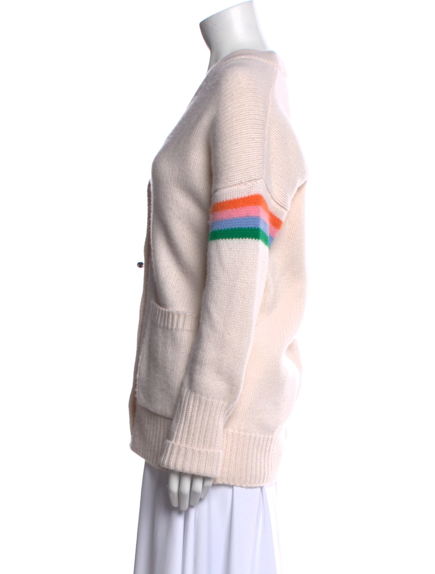 La Ligne Cashmere Colorblock Pattern Sweater