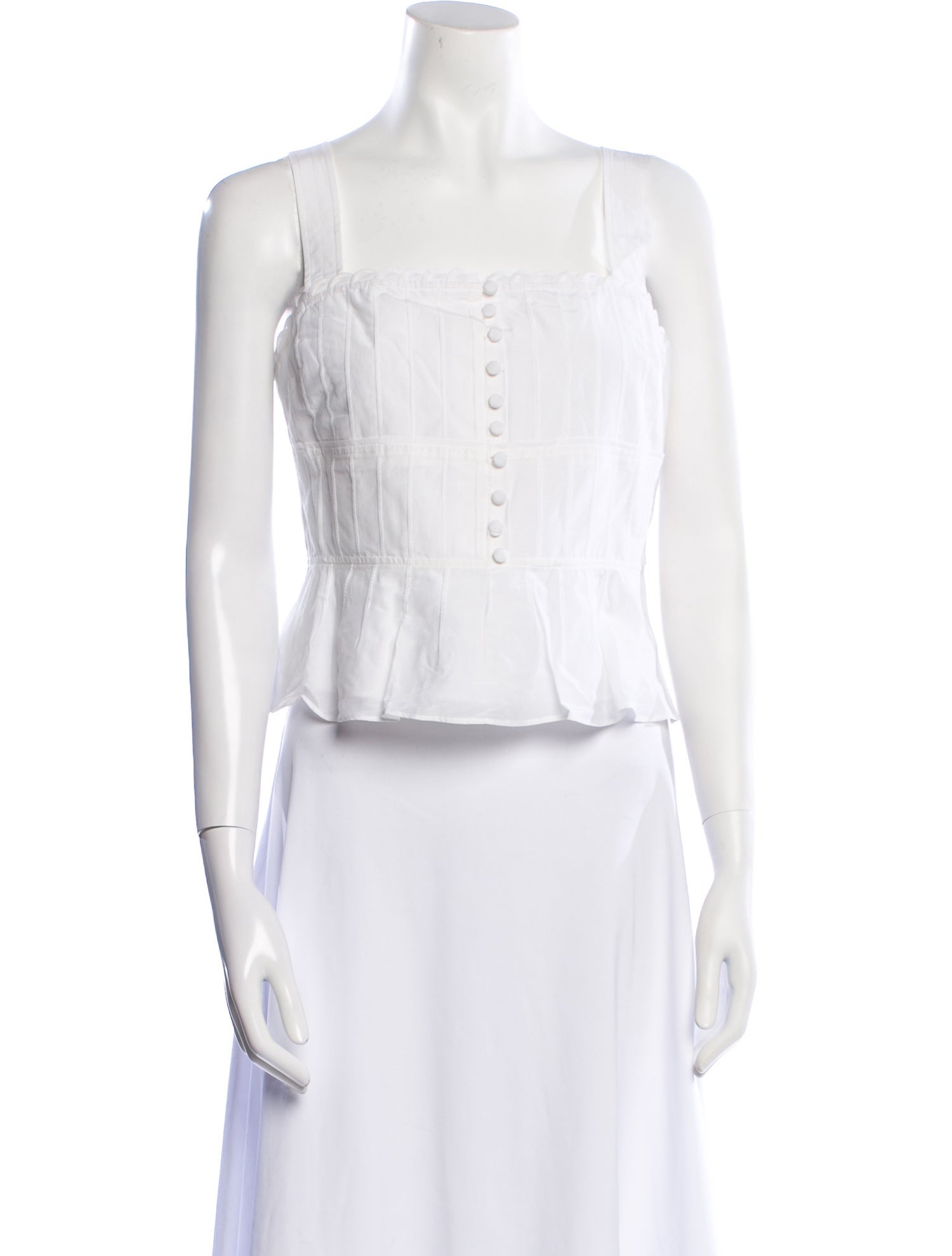 La Ligne Square Neckline Sleeveless Crop Top w/ Tags