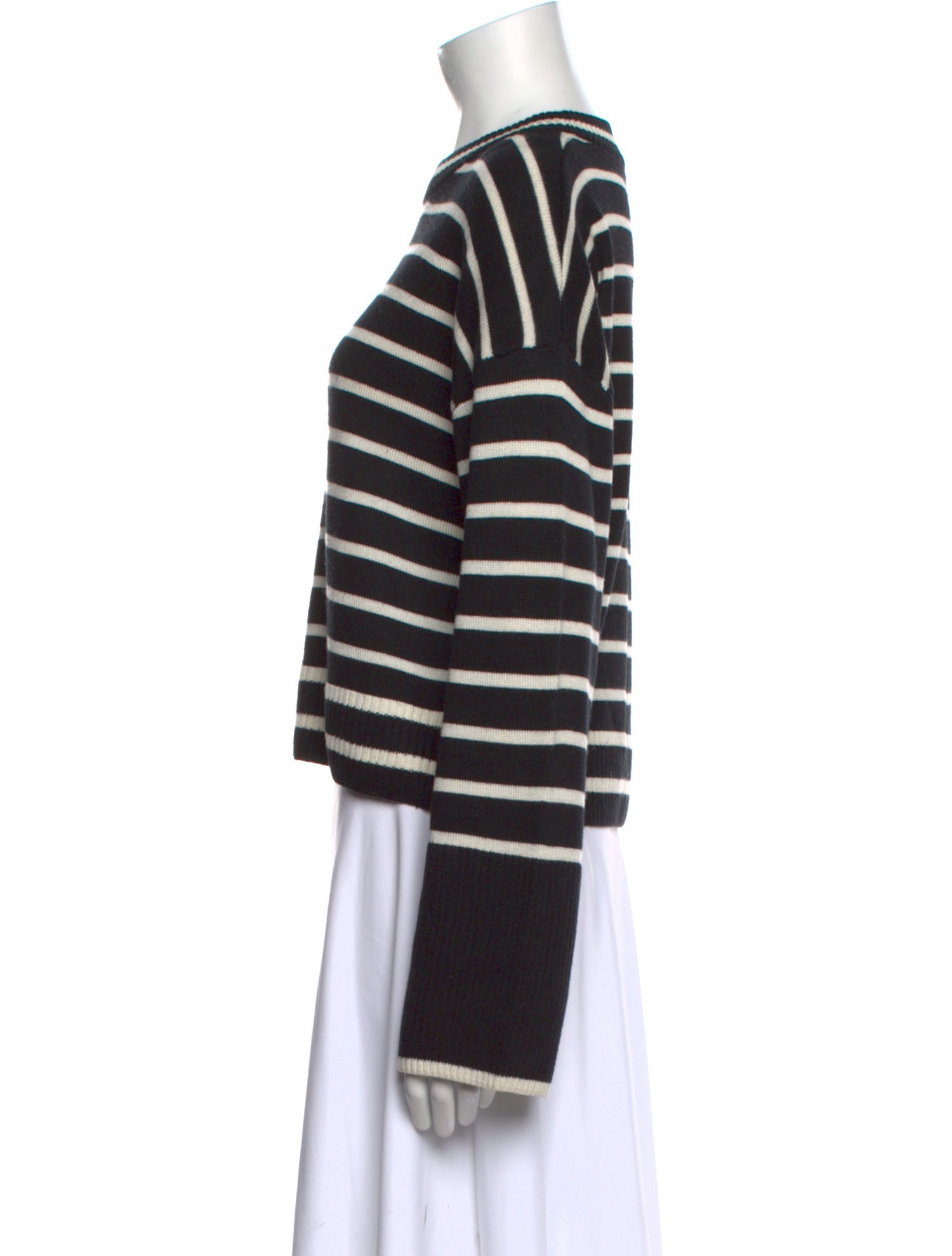 La Ligne Silk Striped Sweater