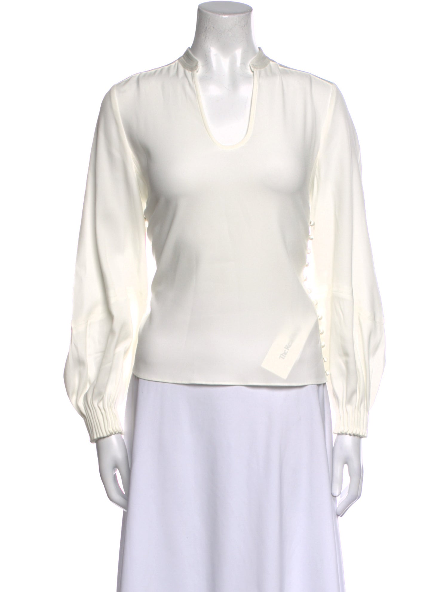 La Ligne V-Neck Long Sleeve Blouse