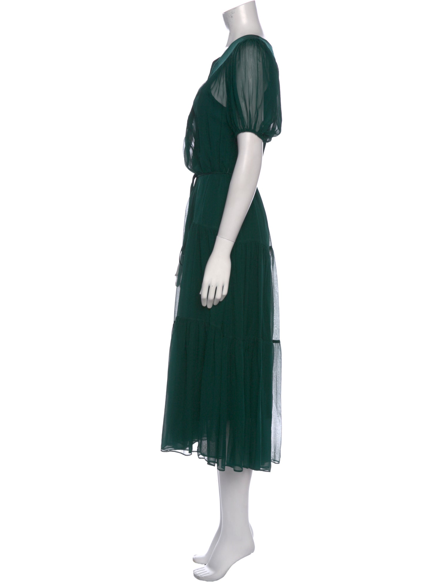 La Ligne V-Neck Long Dress