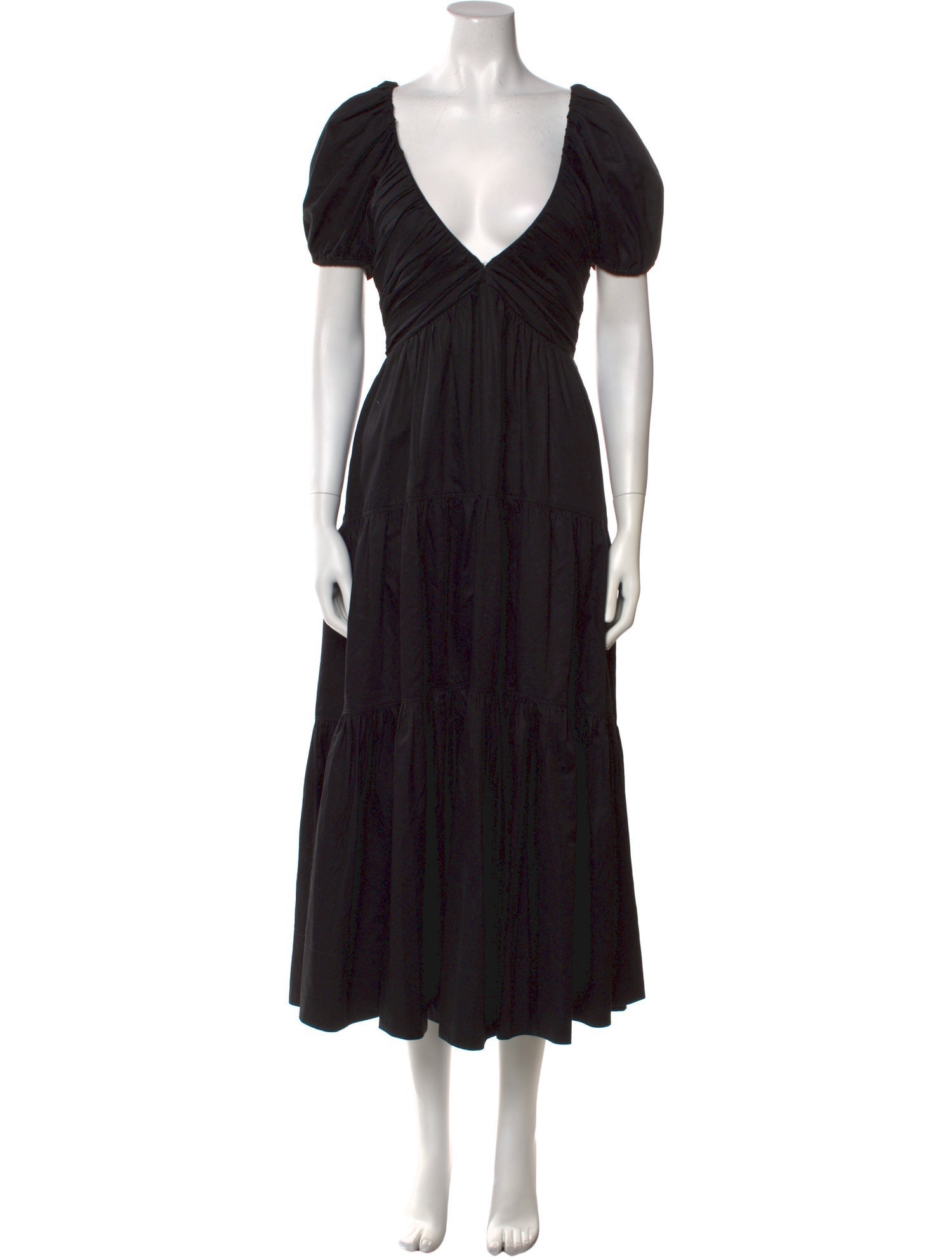 La Ligne V-Neck Long Dress