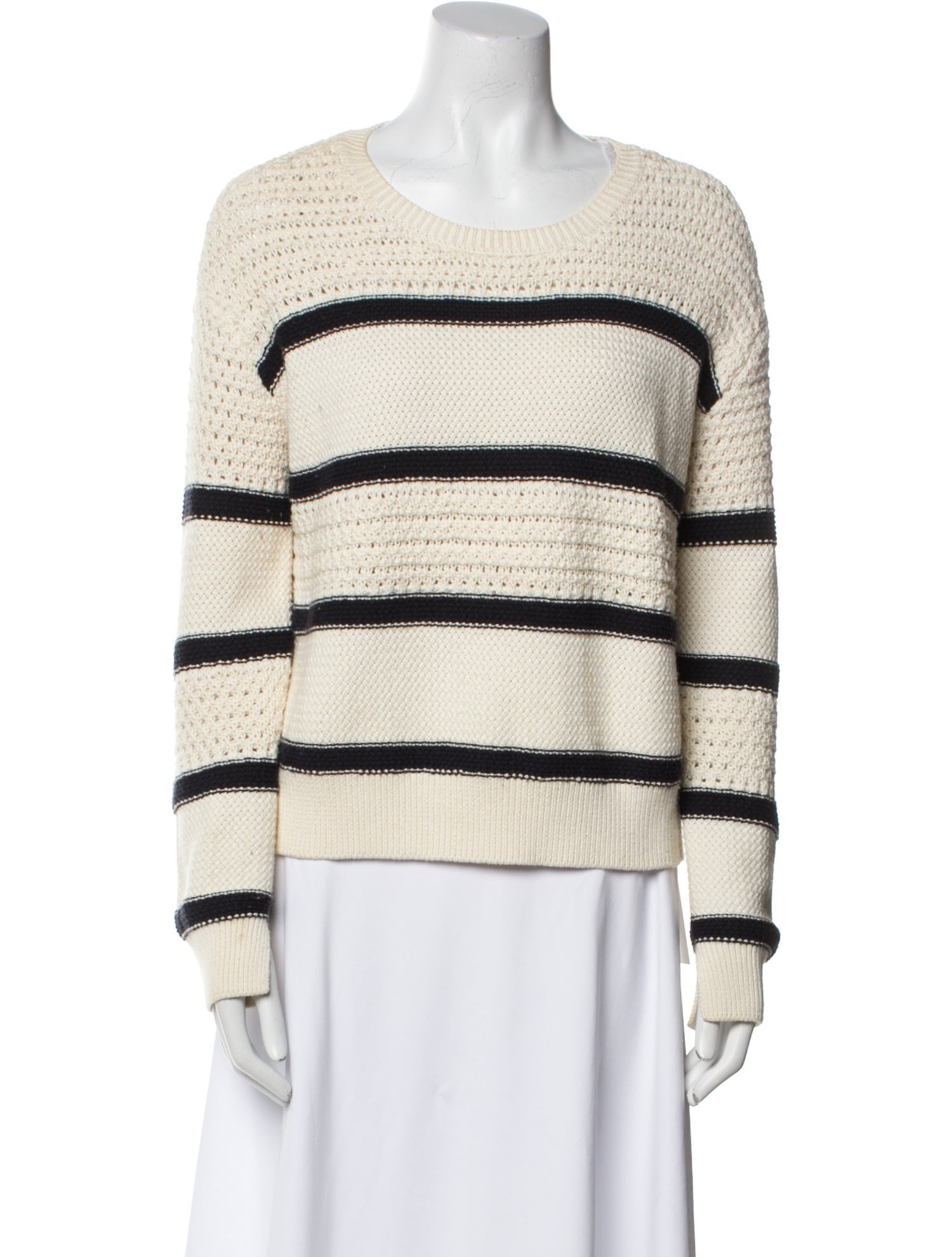 La Ligne Striped Scoop Neck Sweater