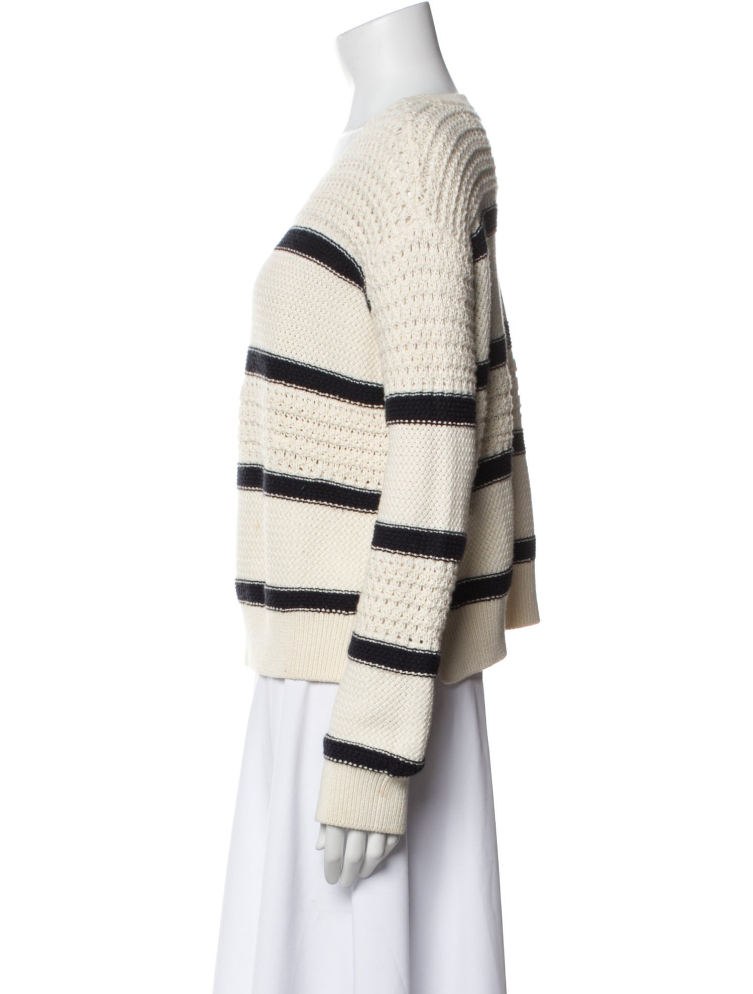 La Ligne Striped Scoop Neck Sweater