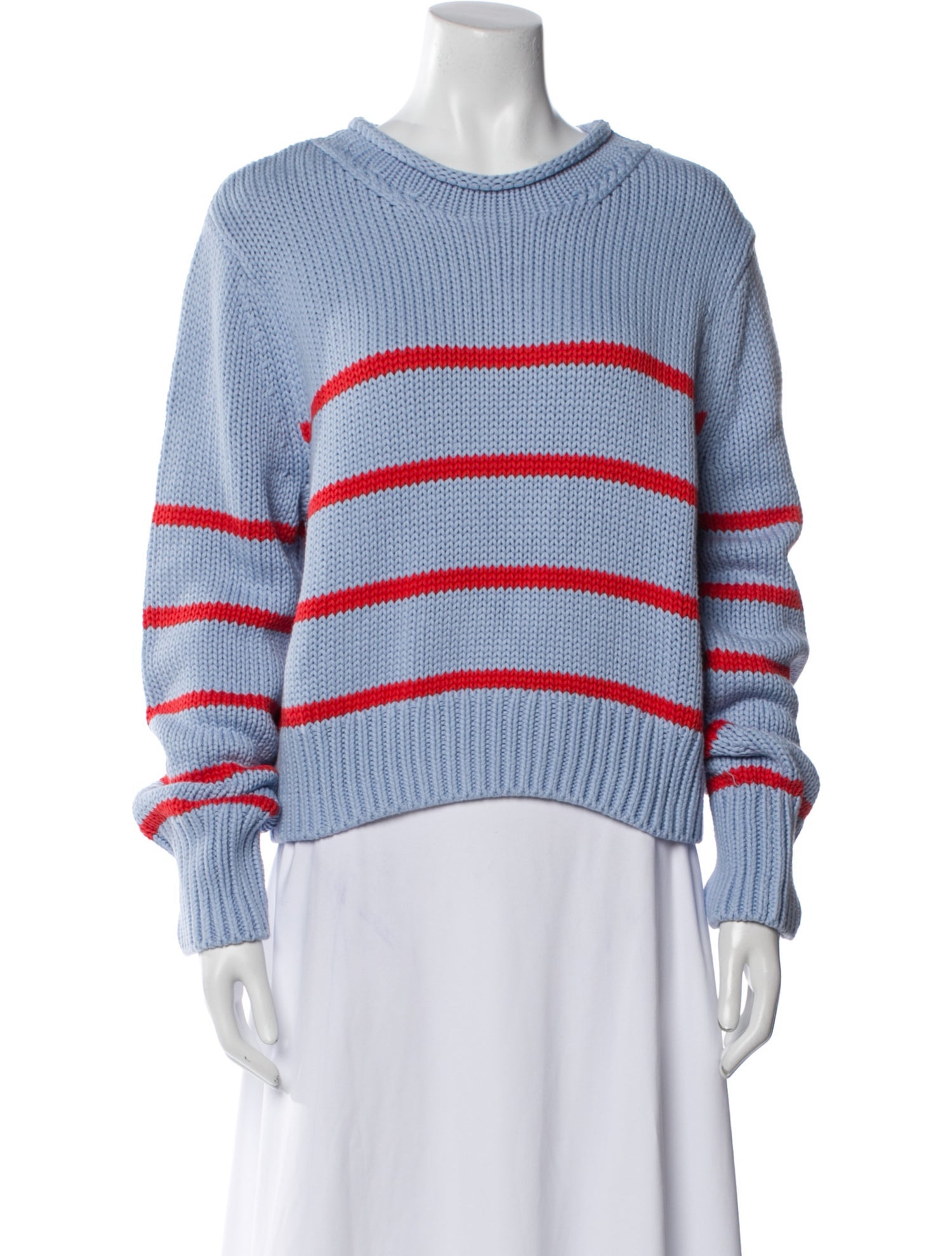 La Ligne Striped Scoop Neck Sweater