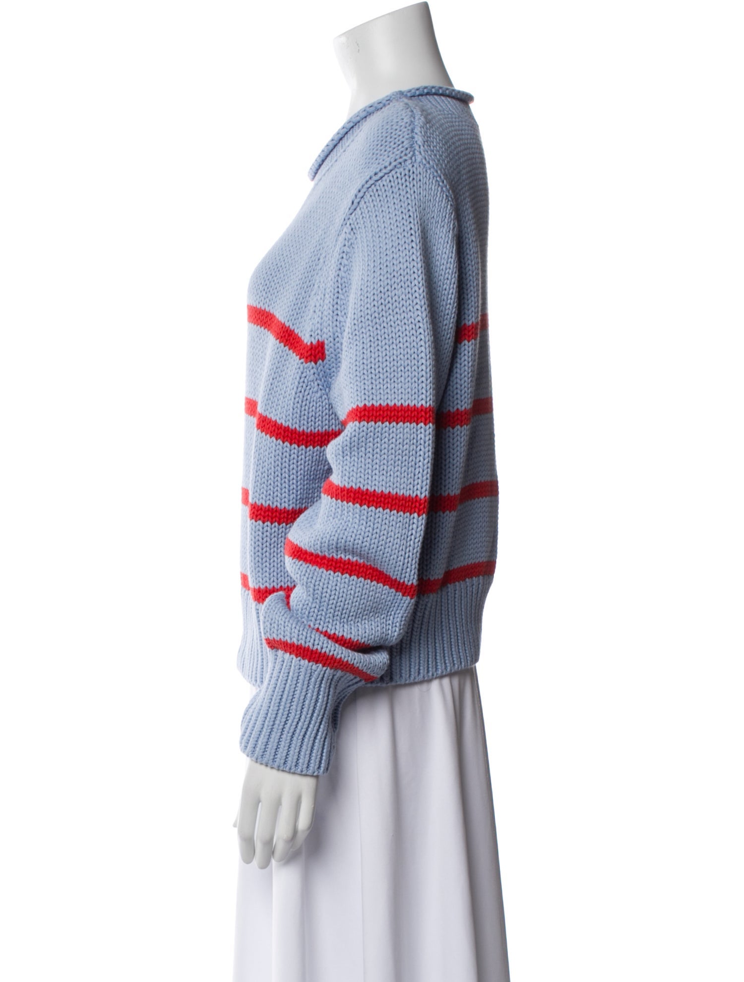 La Ligne Striped Scoop Neck Sweater