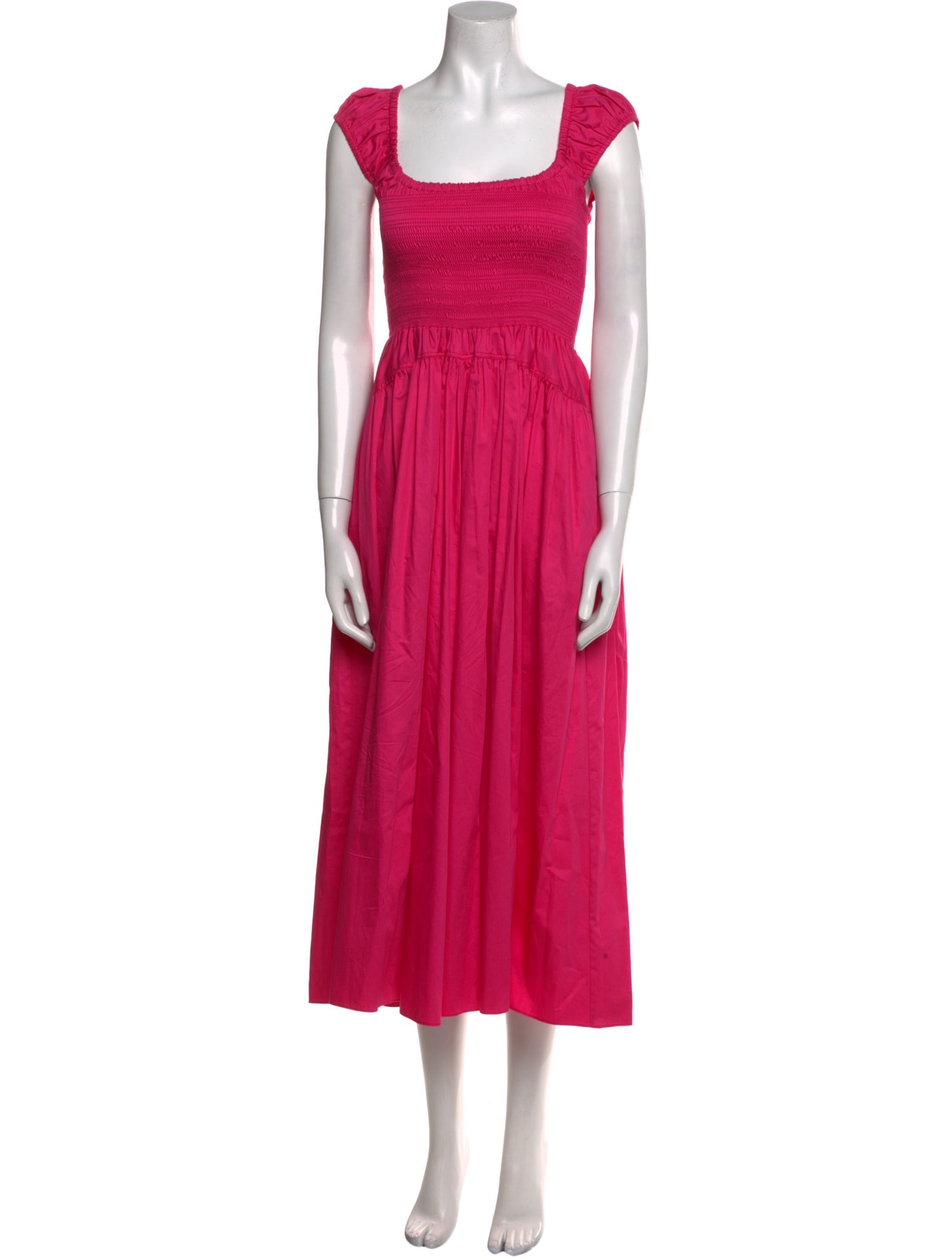 La Ligne Square Neckline Long Dress