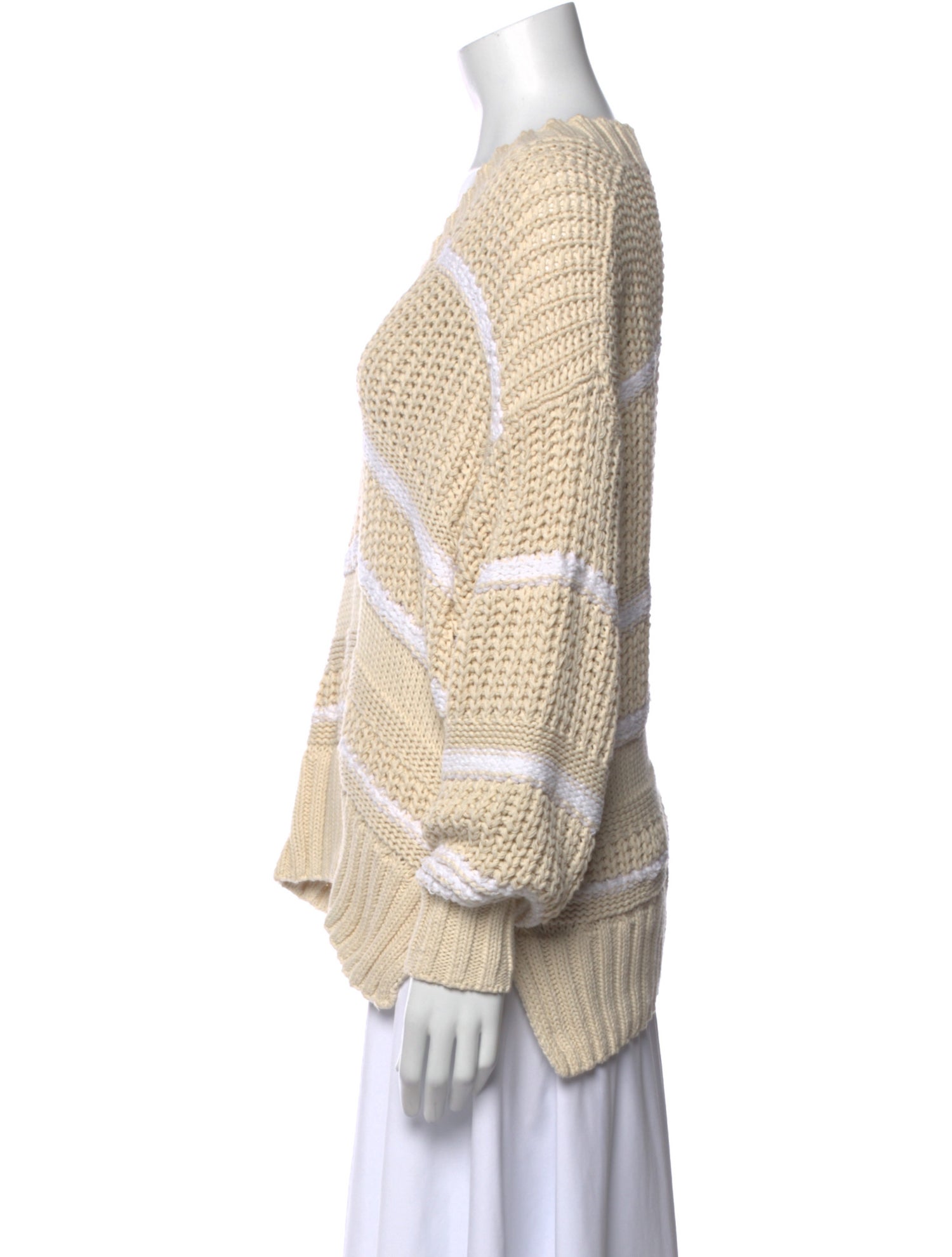 La Ligne Striped V-Neck Sweater