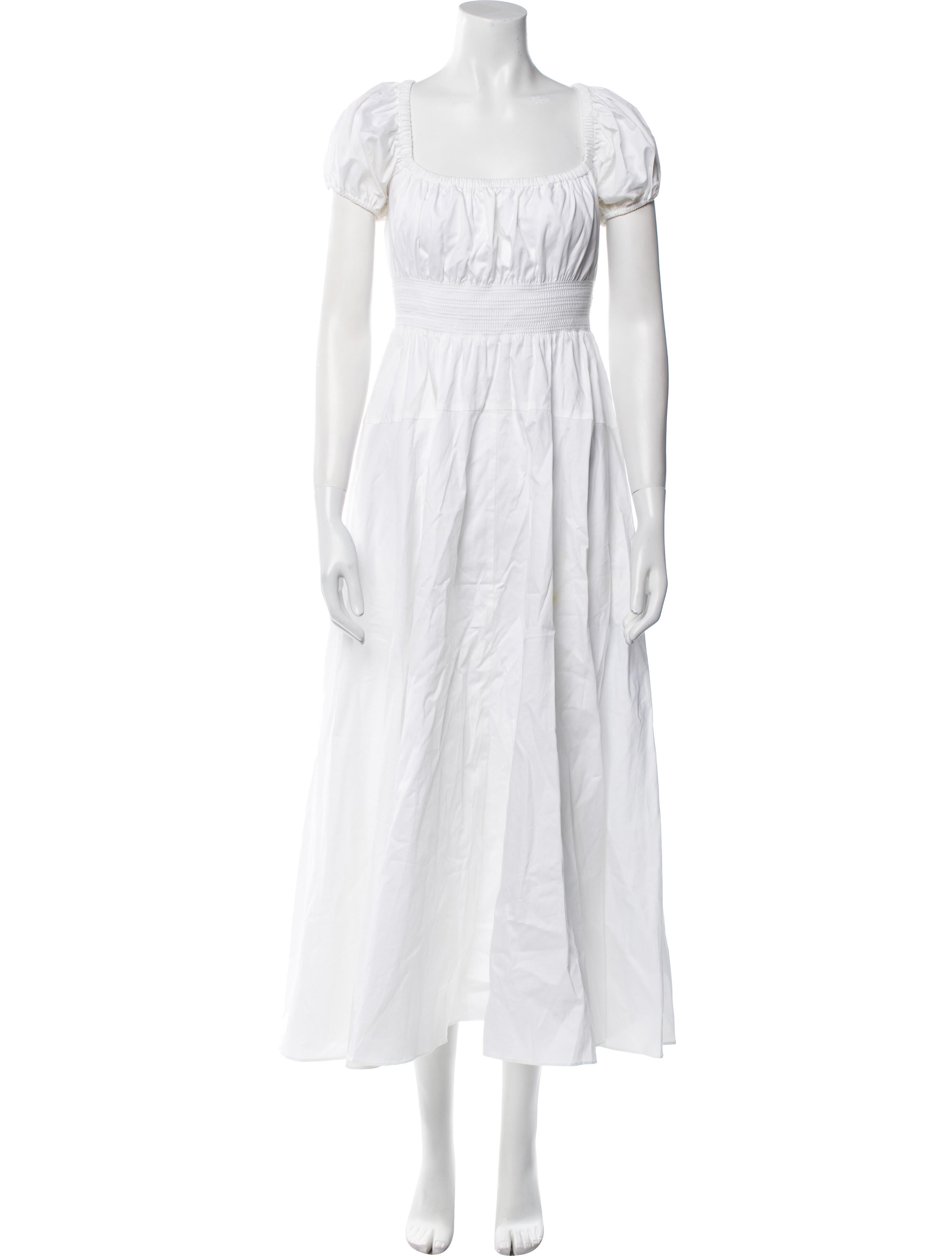 La Ligne Square Neckline Long Dress