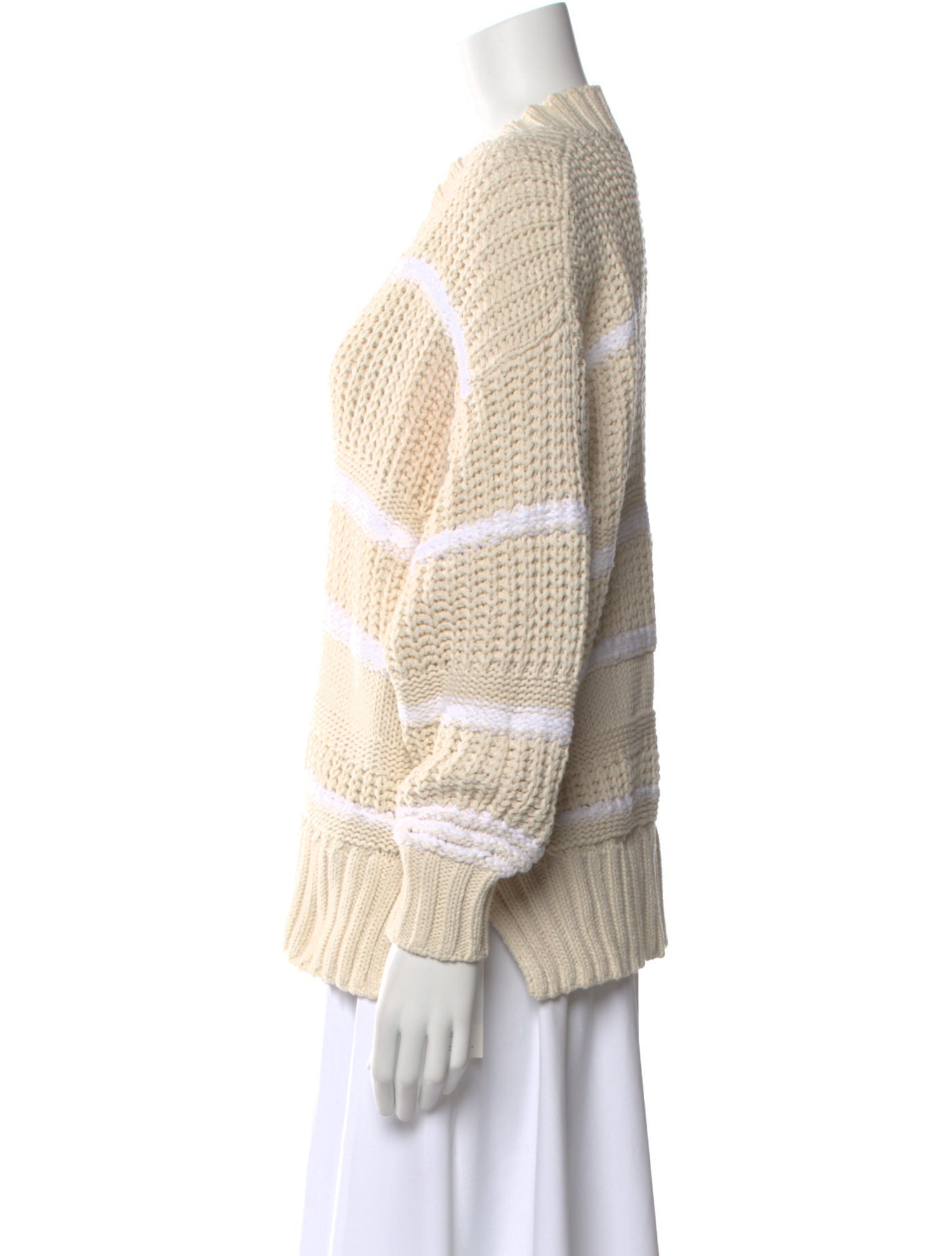 La Ligne Striped V-Neck Sweater