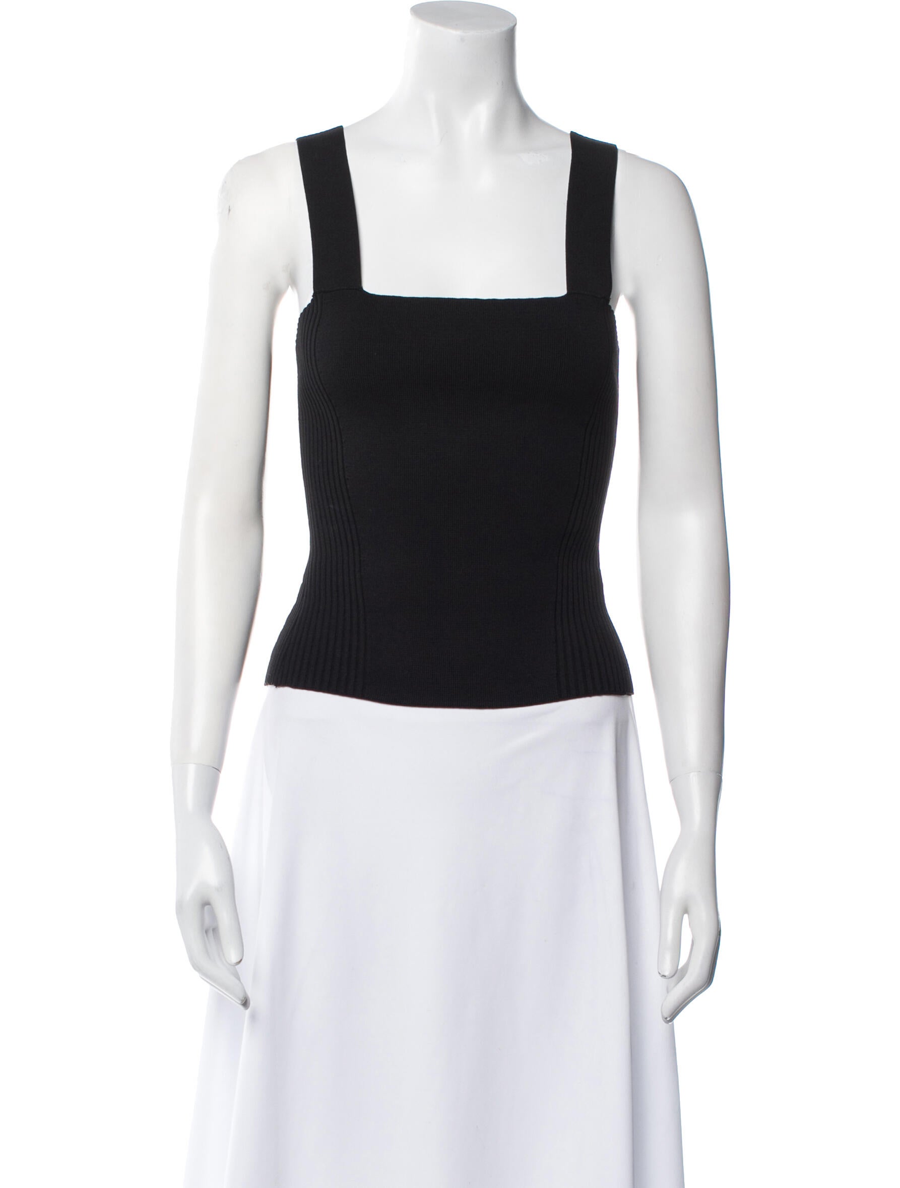 La Ligne Square Neckline Sleeveless Top