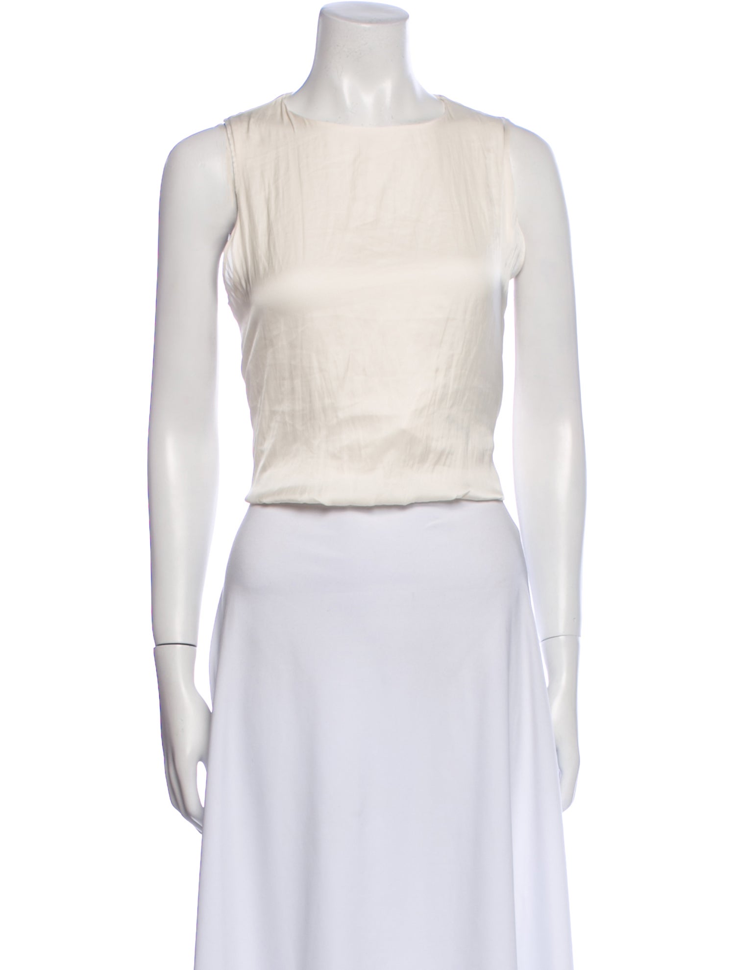 La Ligne Crew Neck Sleeveless Crop Top