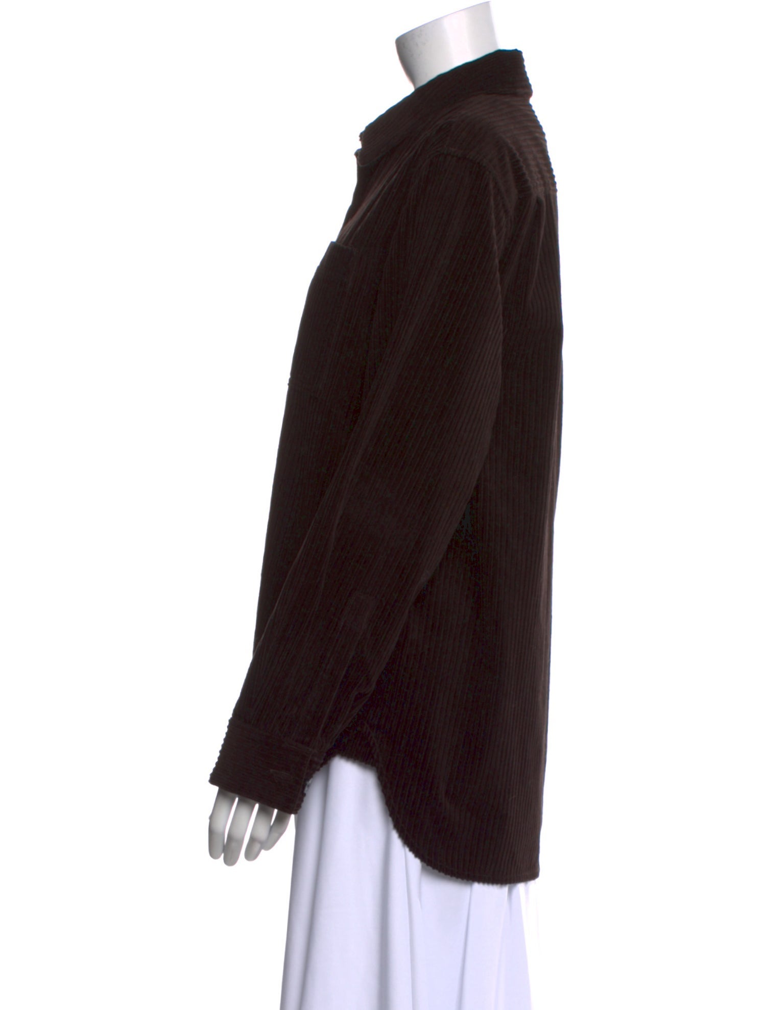 La Ligne Long Sleeve Button-Up Top