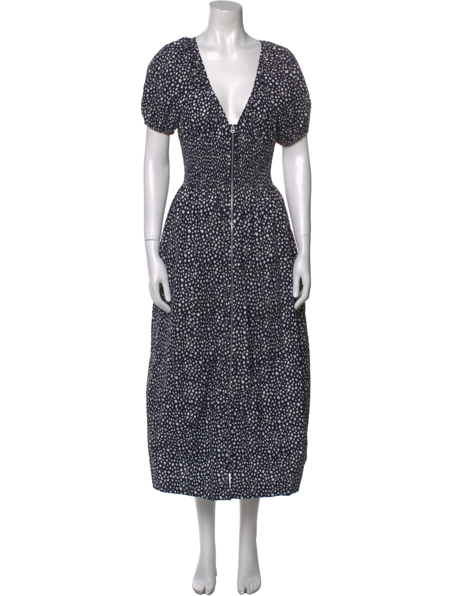 La Ligne Polka Dot Print Long Dress w/ Tags