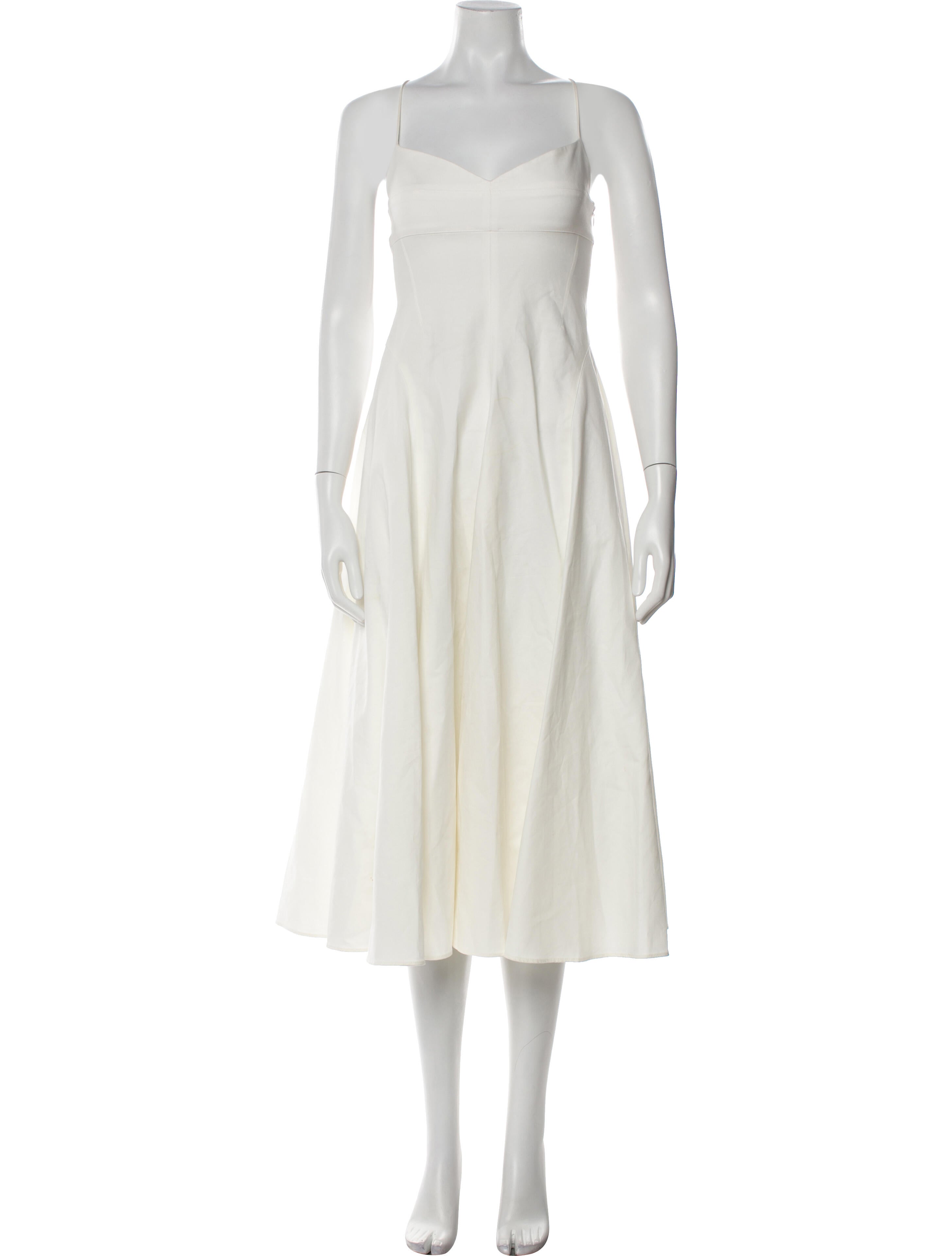 La Ligne Square Neckline Long Dress