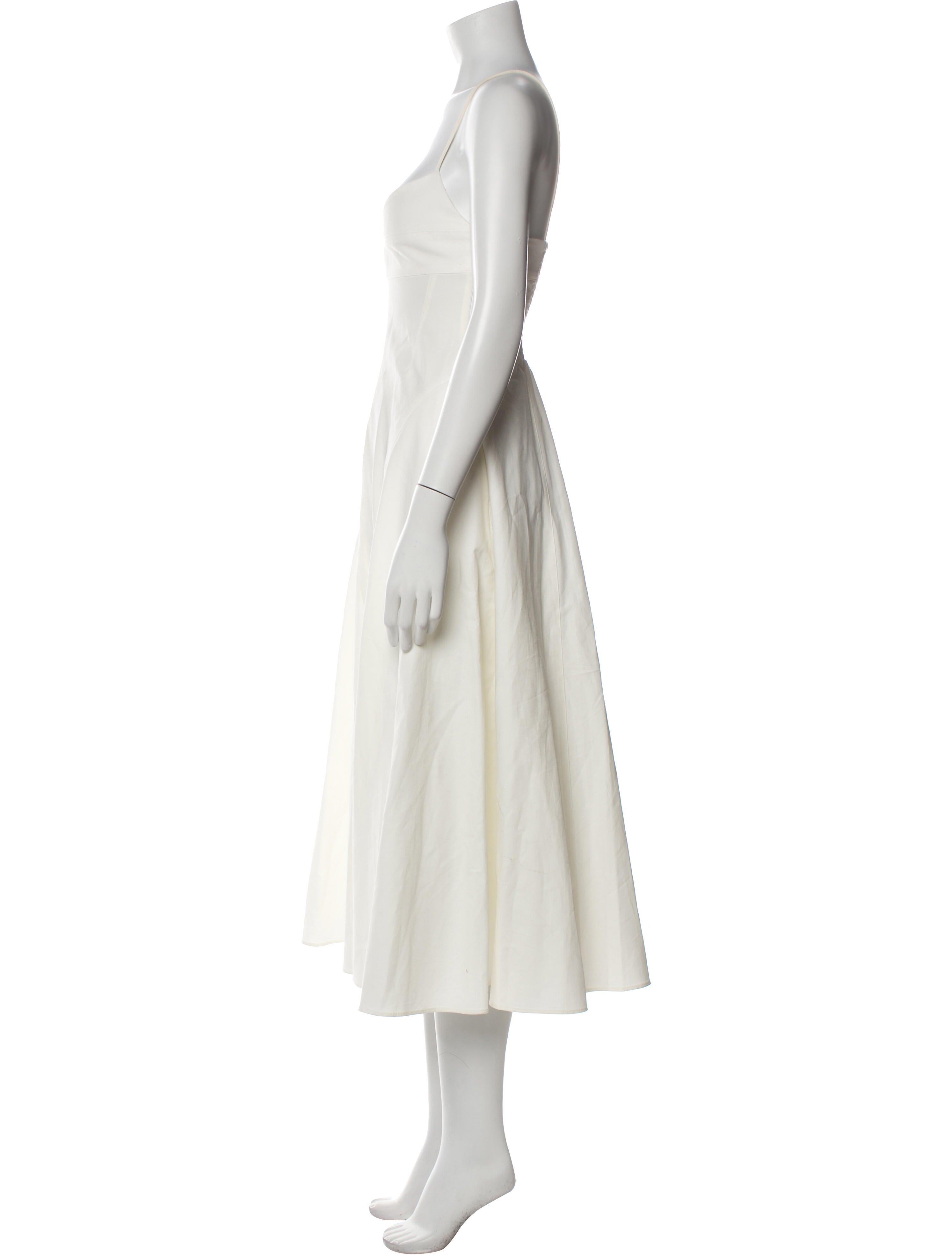 La Ligne Square Neckline Long Dress