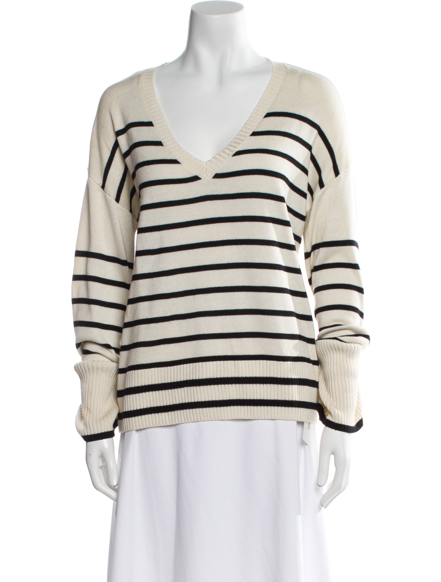 La Ligne Silk Striped Sweater