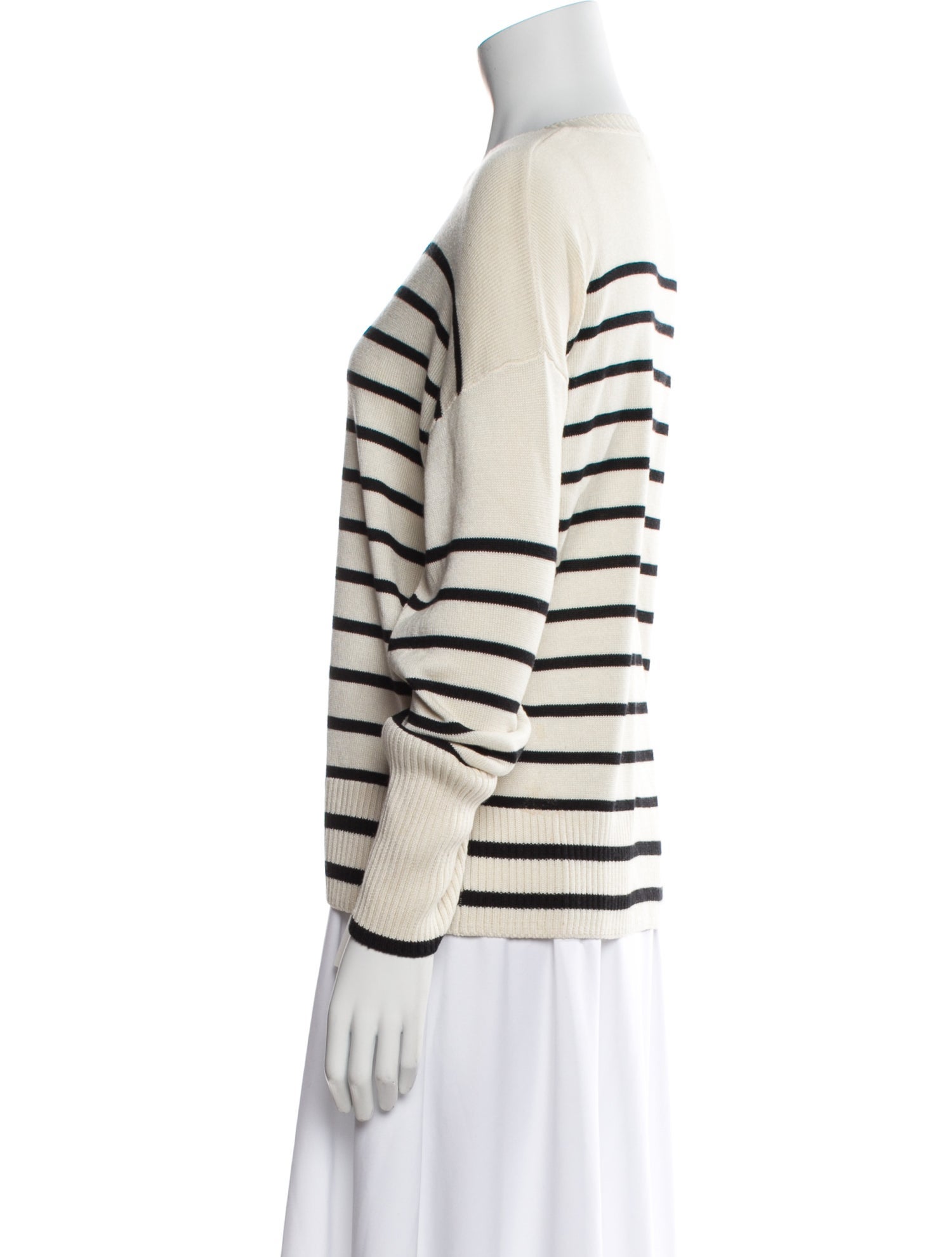 La Ligne Silk Striped Sweater