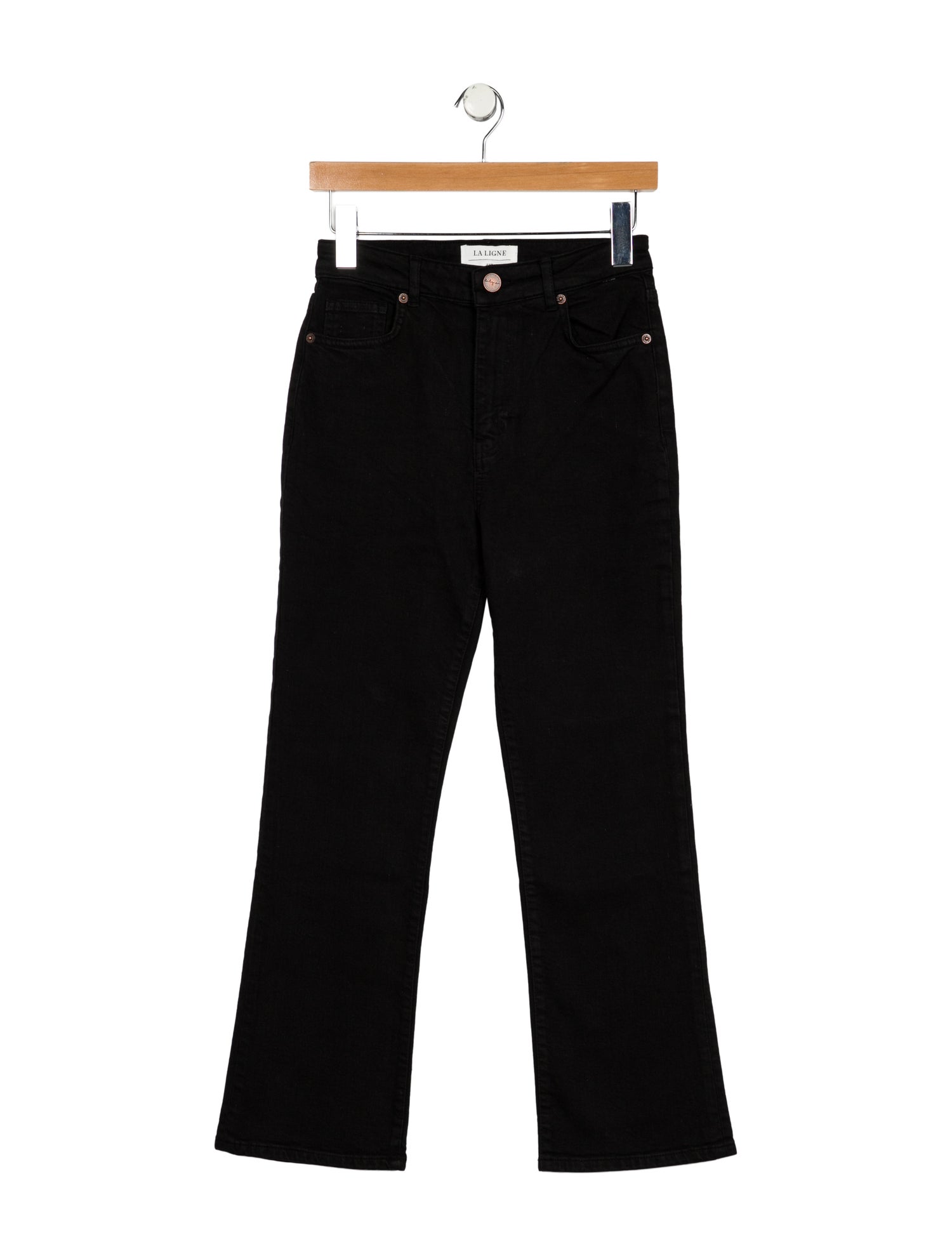 La Ligne Mid-Rise Straight Leg Jeans
