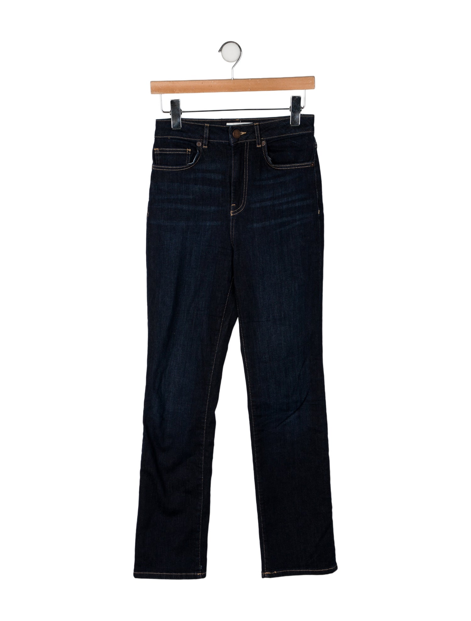 La Ligne High-Rise Straight Leg Jeans