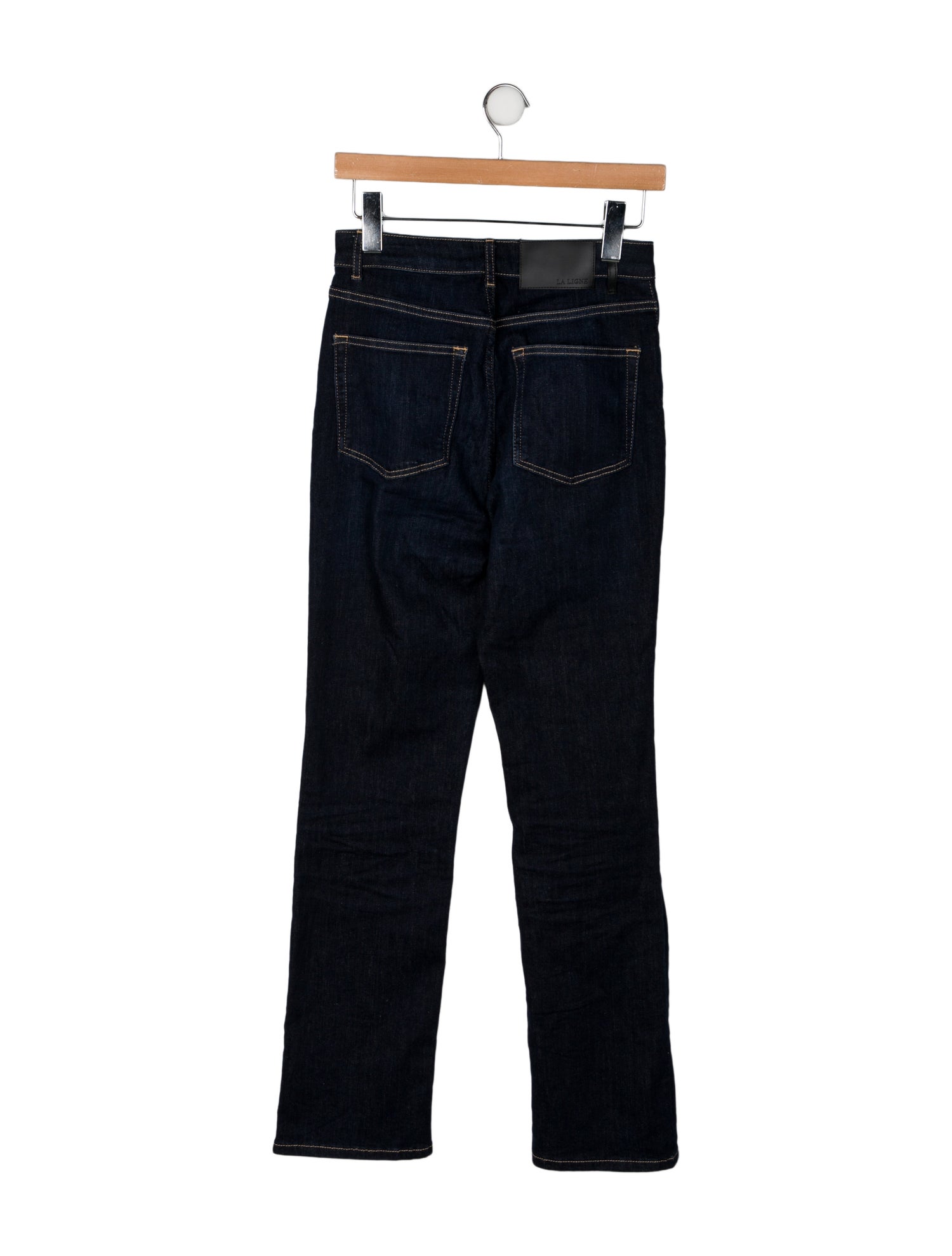 La Ligne High-Rise Straight Leg Jeans
