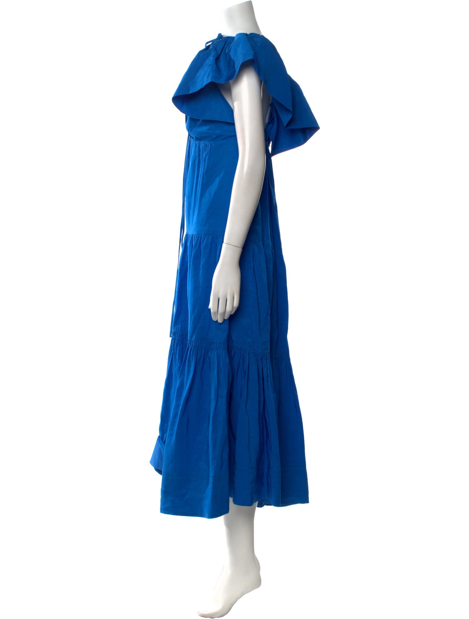 La Ligne Tie Neck Long Dress